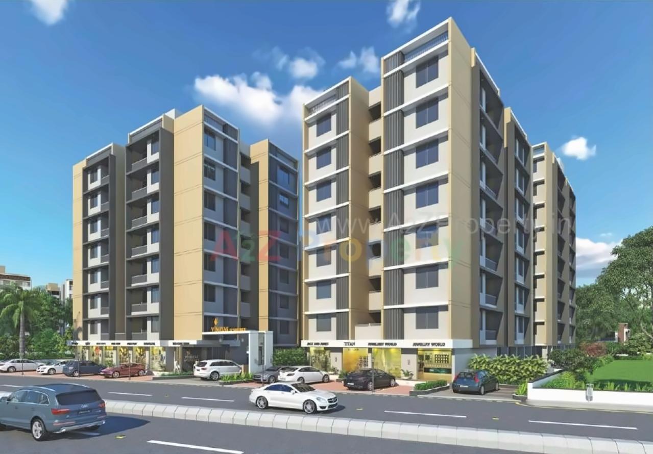 3D Elevation of real estate project Vinayak Residency located at Saij, Gandhinagar, Gujarat