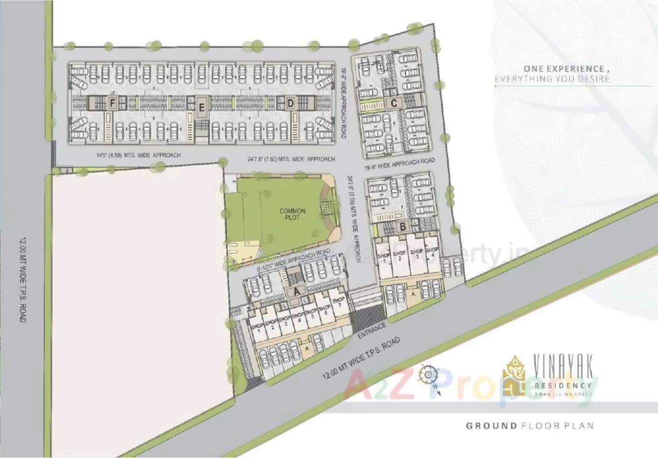 Layout of real estate project Vinayak Residency located at Saij, Gandhinagar, Gujarat