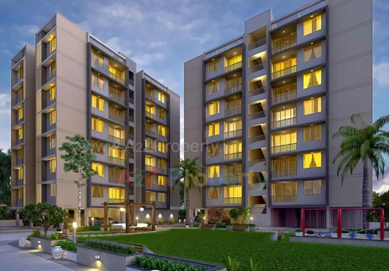 3D Elevation of real estate project Vinayak Residency located at Saij, Gandhinagar, Gujarat
