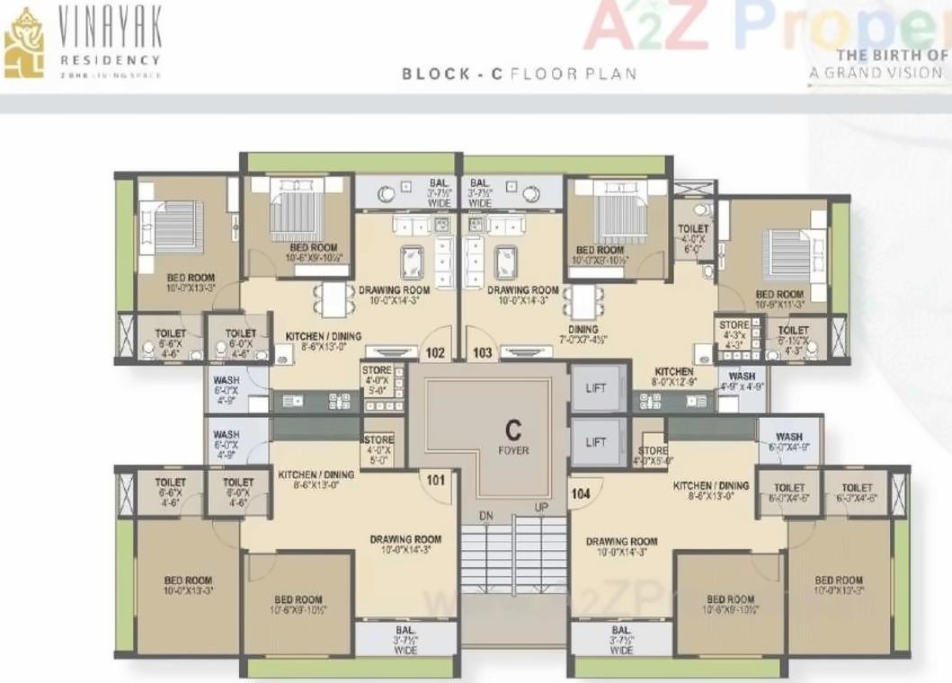 Layout of real estate project Vinayak Residency located at Saij, Gandhinagar, Gujarat