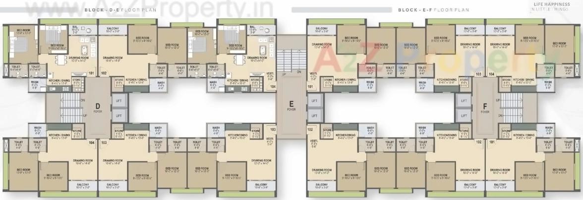 Layout of real estate project Vinayak Residency located at Saij, Gandhinagar, Gujarat