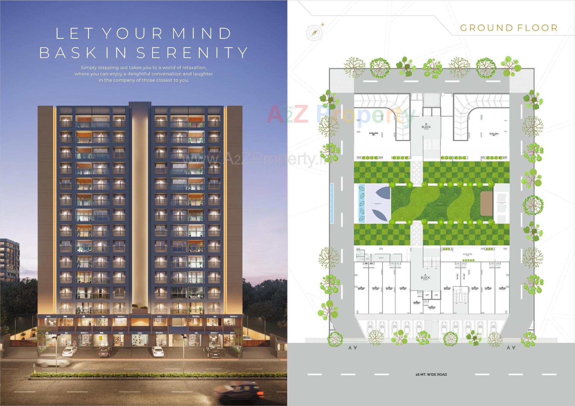 Layout of real estate project Vinayak Sapphire located at Sargasan, Gandhinagar, Gujarat