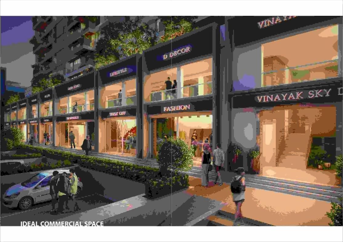 3D Elevation of real estate project Vinayak Skydeck located at Raisan, Gandhinagar, Gujarat