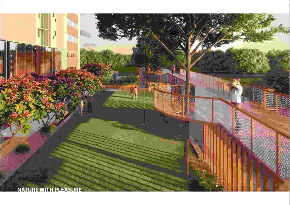 3D Elevation of real estate project Vinayak Skydeck located at Raisan, Gandhinagar, Gujarat