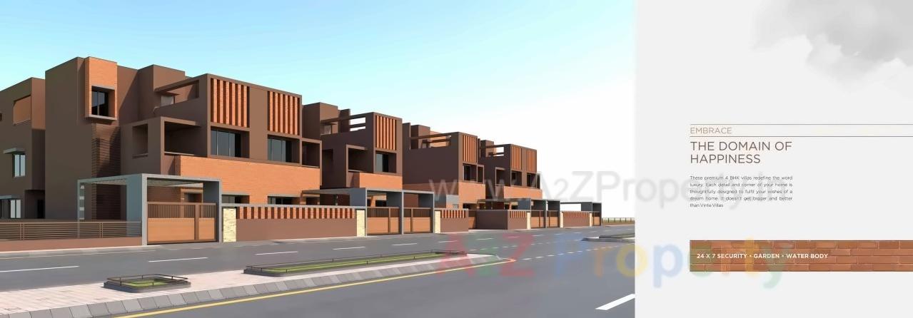 3D Elevation of real estate project Vinte Villas located at Raysan, Gandhinagar, Gujarat