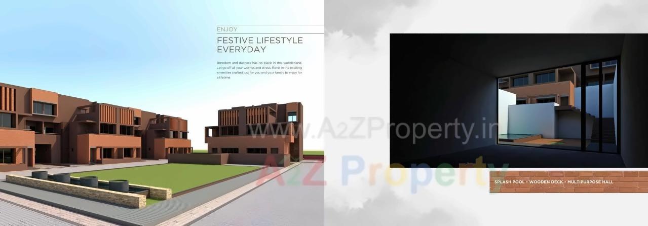 3D Elevation of real estate project Vinte Villas located at Raysan, Gandhinagar, Gujarat