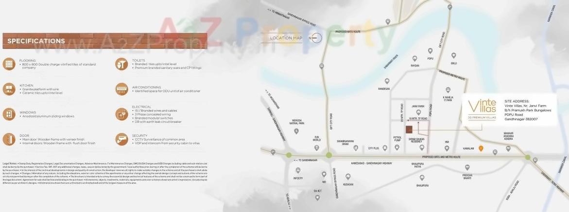  of real estate project Vinte Villas located at Raysan, Gandhinagar, Gujarat