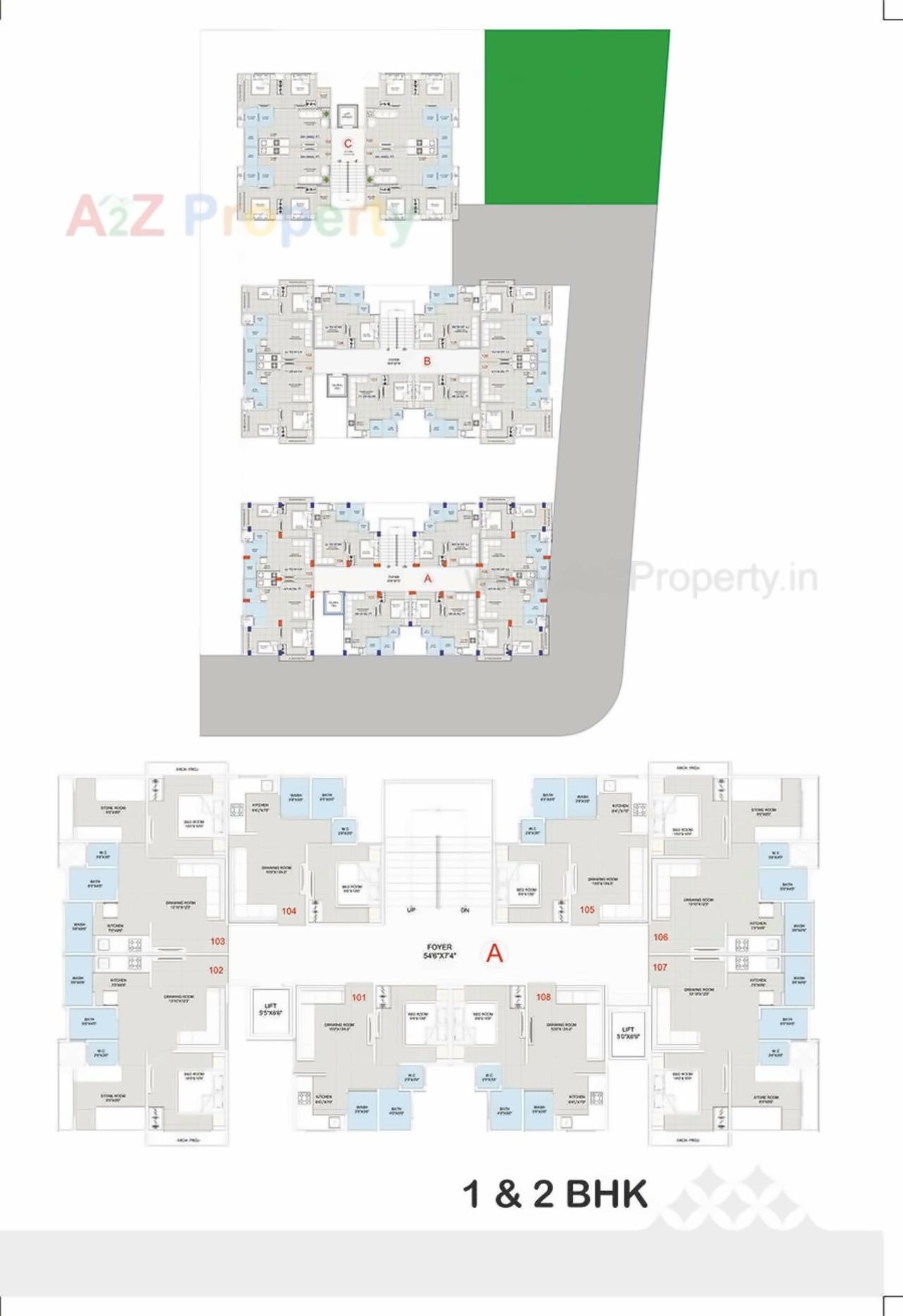 Layout of real estate project Visat Royal located at Pethapur, Gandhinagar, Gujarat