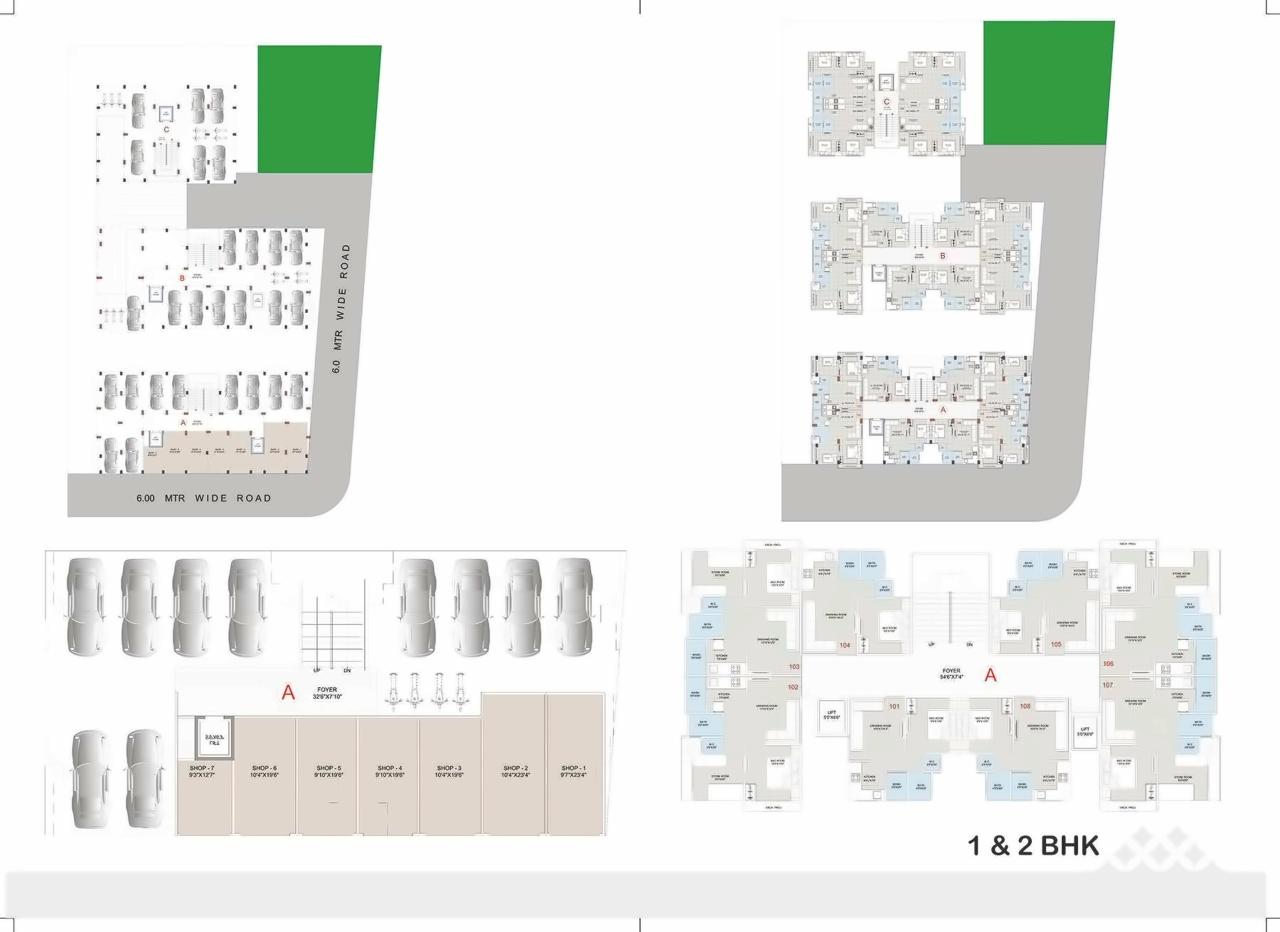 Layout of real estate project Visat Royal located at Pethapur, Gandhinagar, Gujarat