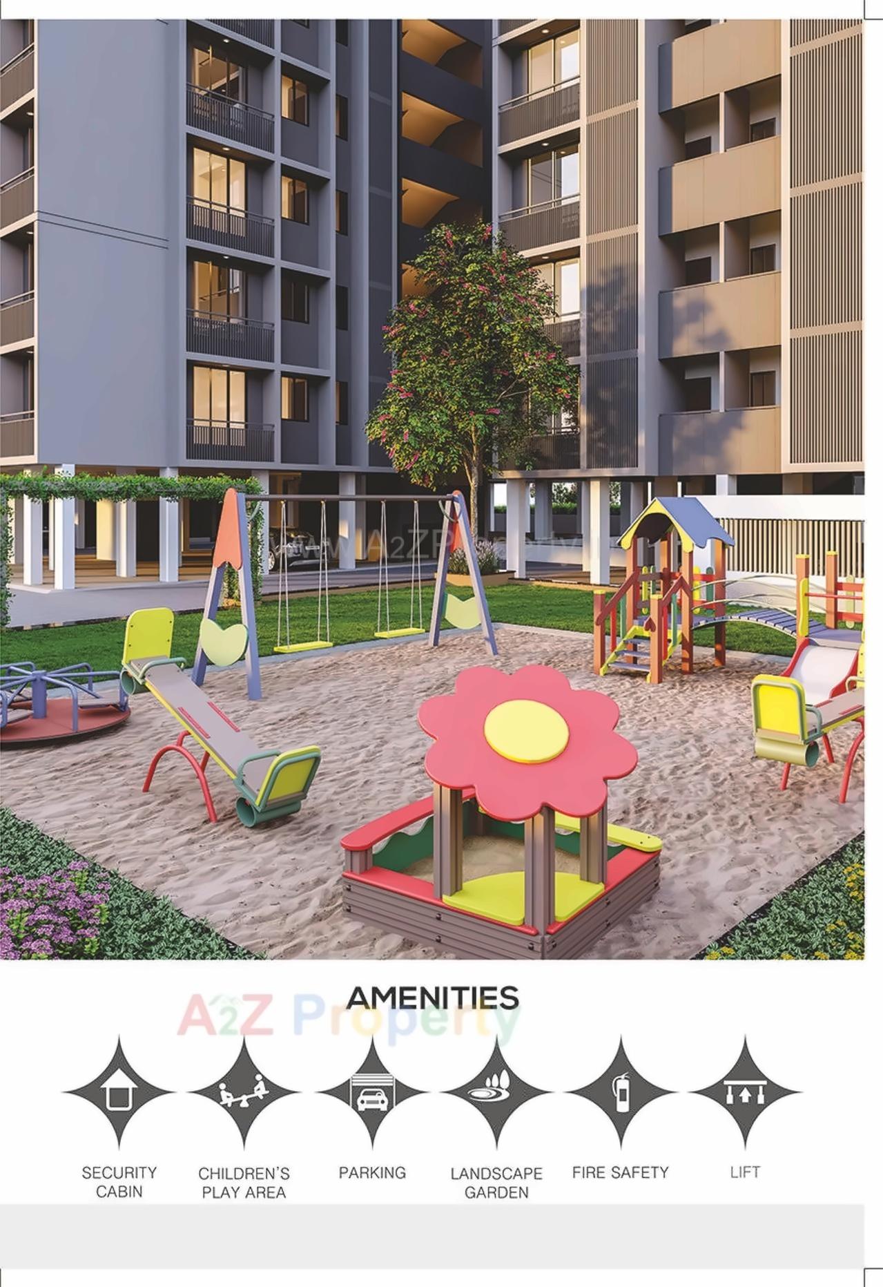 3D Elevation of real estate project Visat Royal located at Pethapur, Gandhinagar, Gujarat