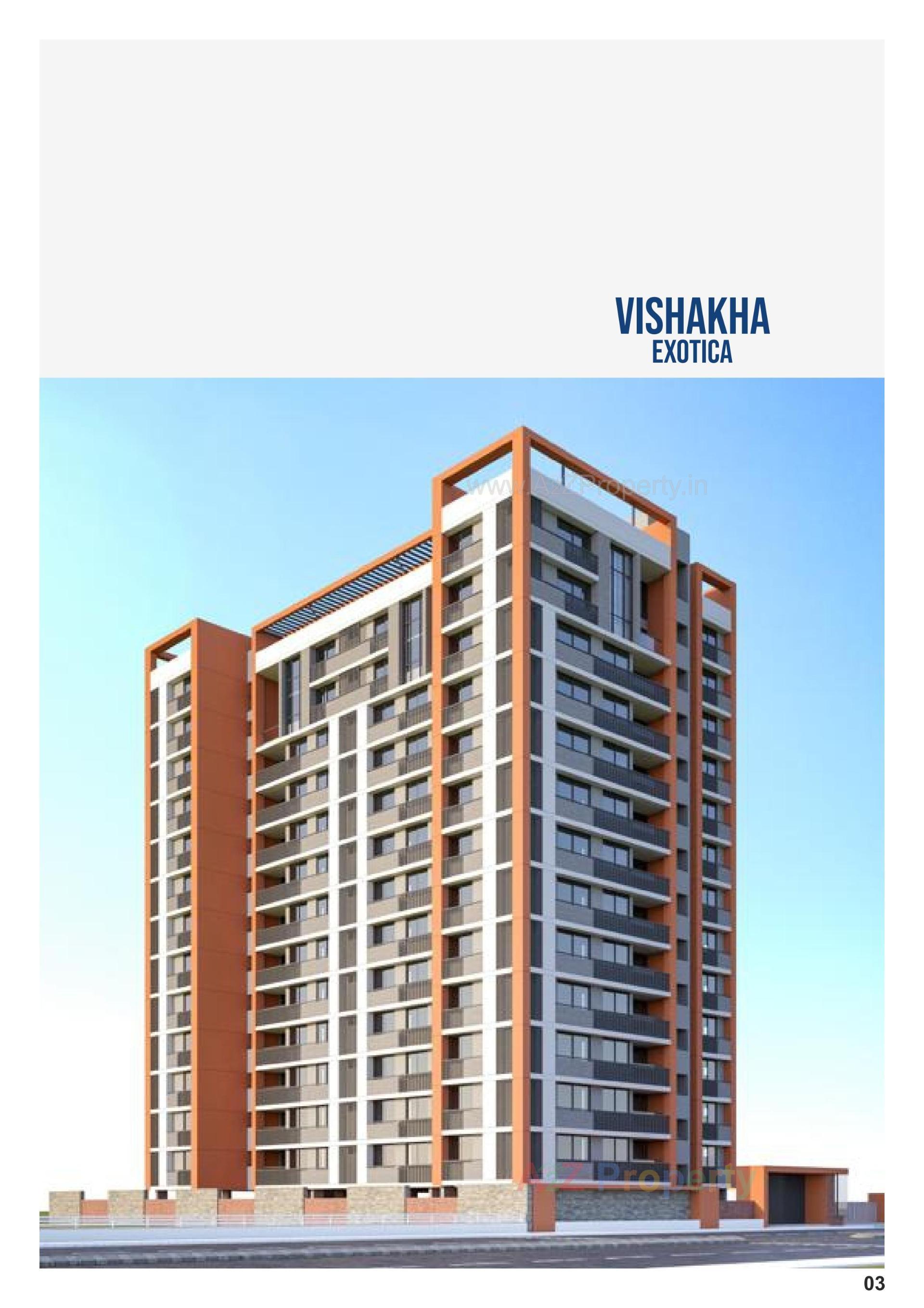 3D Elevation of real estate project Vishakha Exotica located at Randheja, Gandhinagar, Gujarat