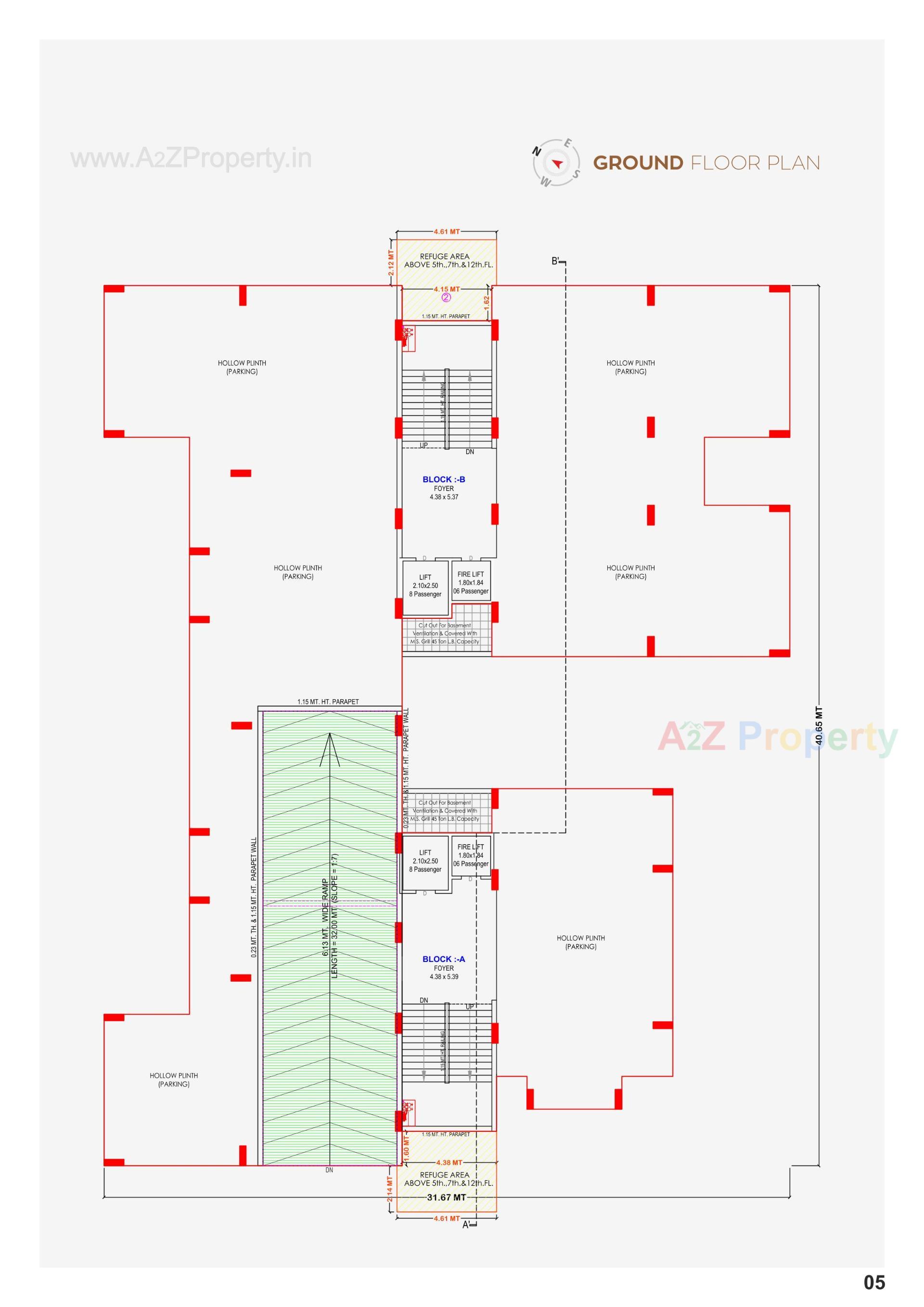 Layout of real estate project Vishakha Exotica located at Randheja, Gandhinagar, Gujarat