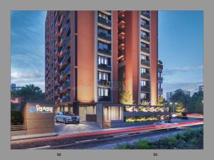 Elevation of real estate project Vishwam located at Adalaj, Gandhinagar, Gujarat