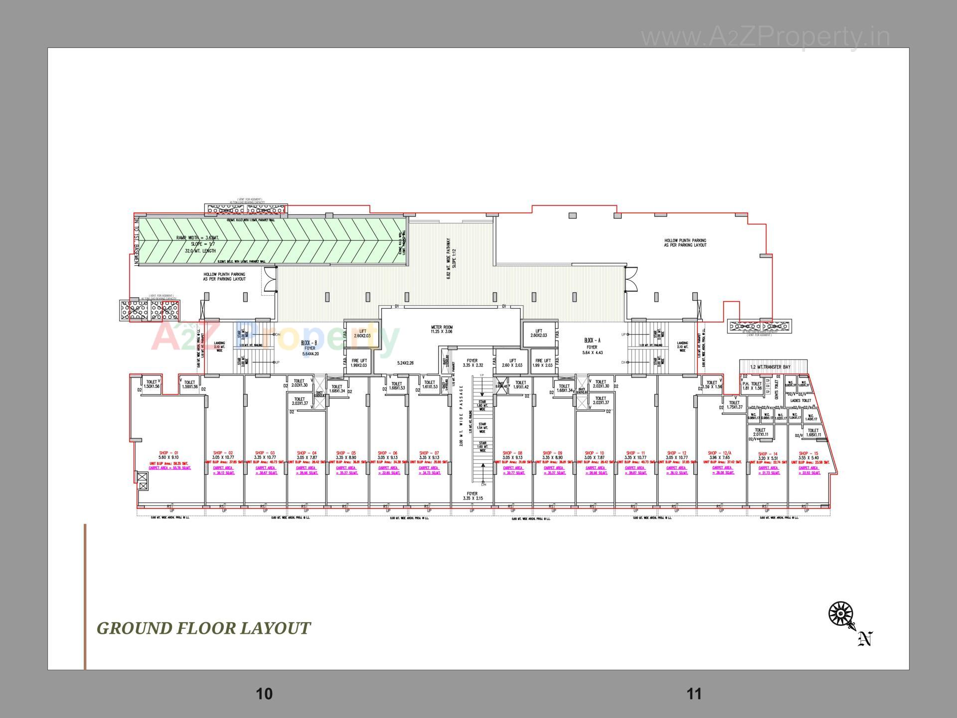 Layout of real estate project Vishwam located at Adalaj, Gandhinagar, Gujarat