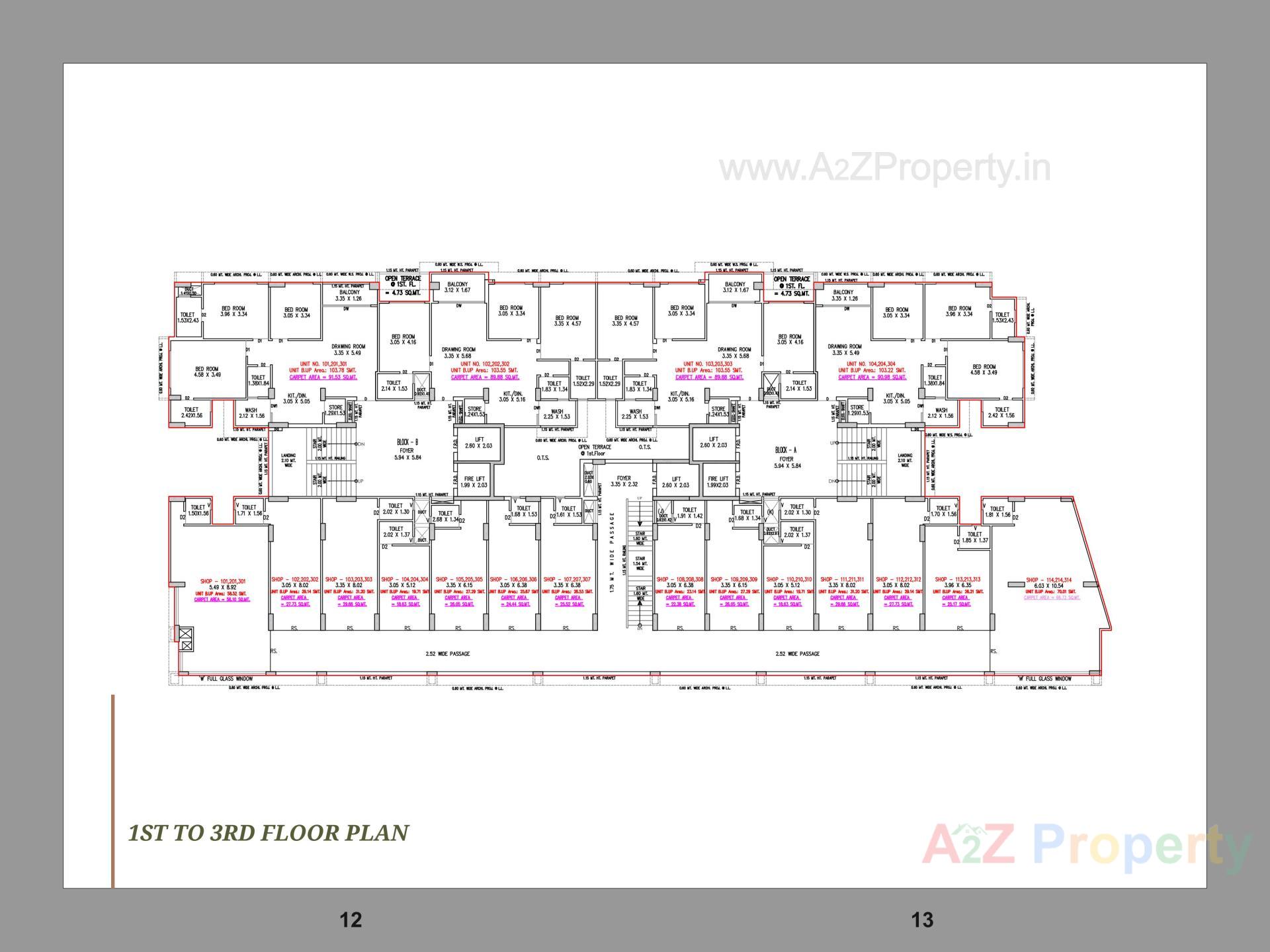 Layout of real estate project Vishwam located at Adalaj, Gandhinagar, Gujarat