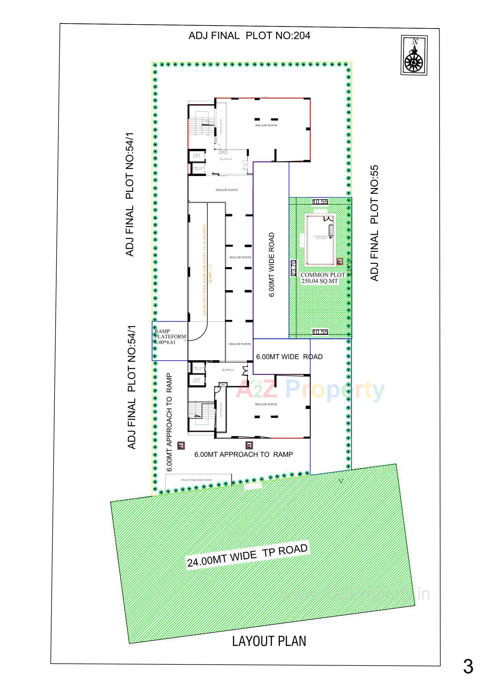 Layout of real estate project Vision Ventus located at Randesan, Gandhinagar, Gujarat