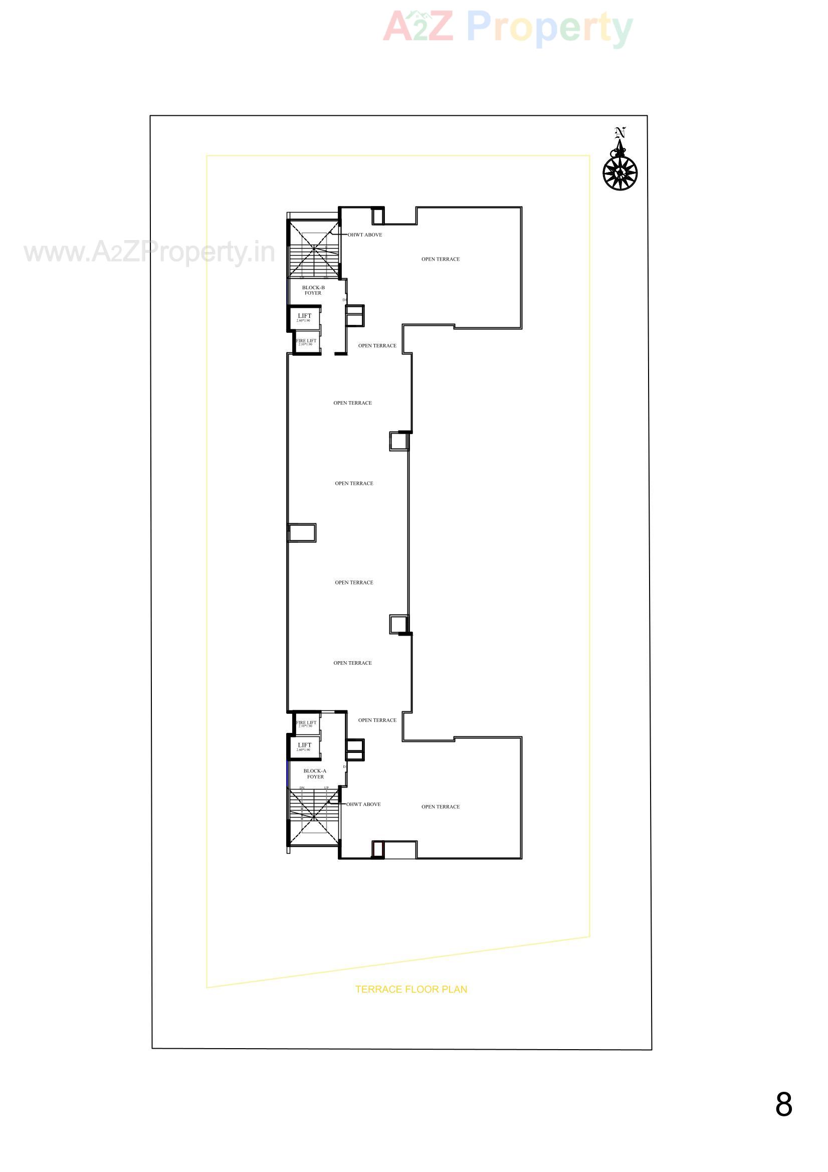 Layout of real estate project Vision Ventus located at Randesan, Gandhinagar, Gujarat