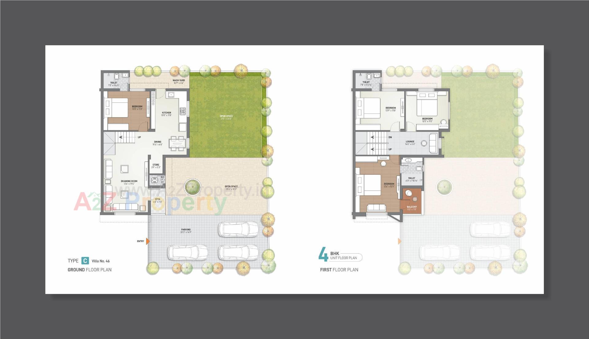 Layout of real estate project Vitthal Villa located at Kalol, Gandhinagar, Gujarat