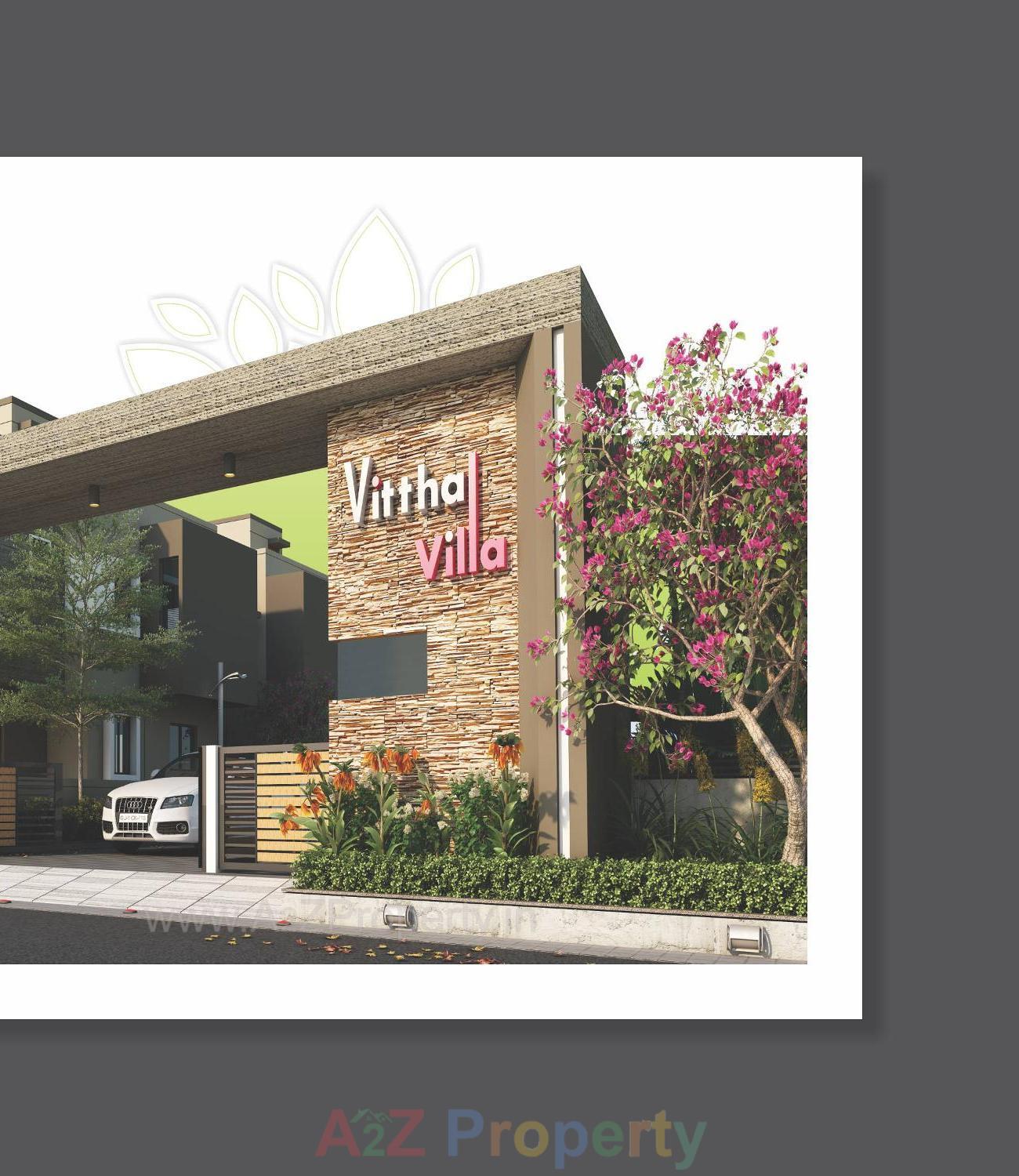 3D Elevation of real estate project Vitthal Villa located at Kalol, Gandhinagar, Gujarat