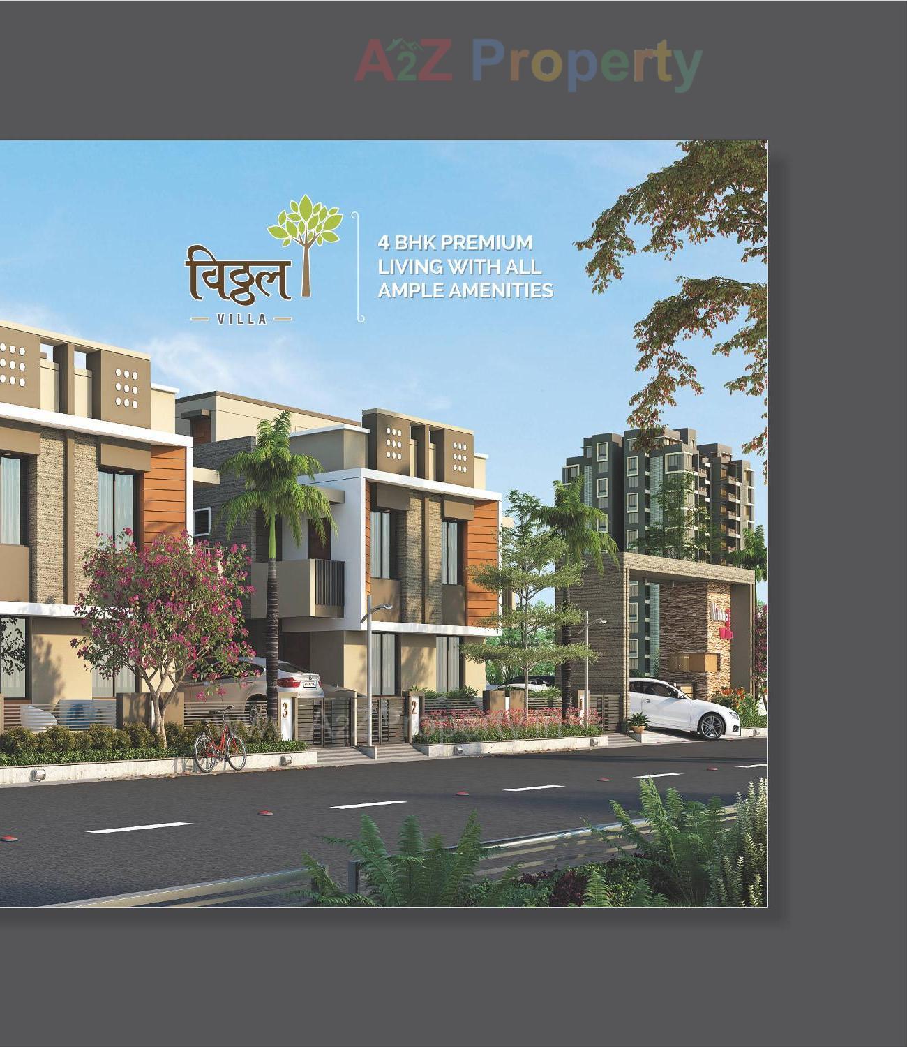 3D Elevation of real estate project Vitthal Villa located at Kalol, Gandhinagar, Gujarat