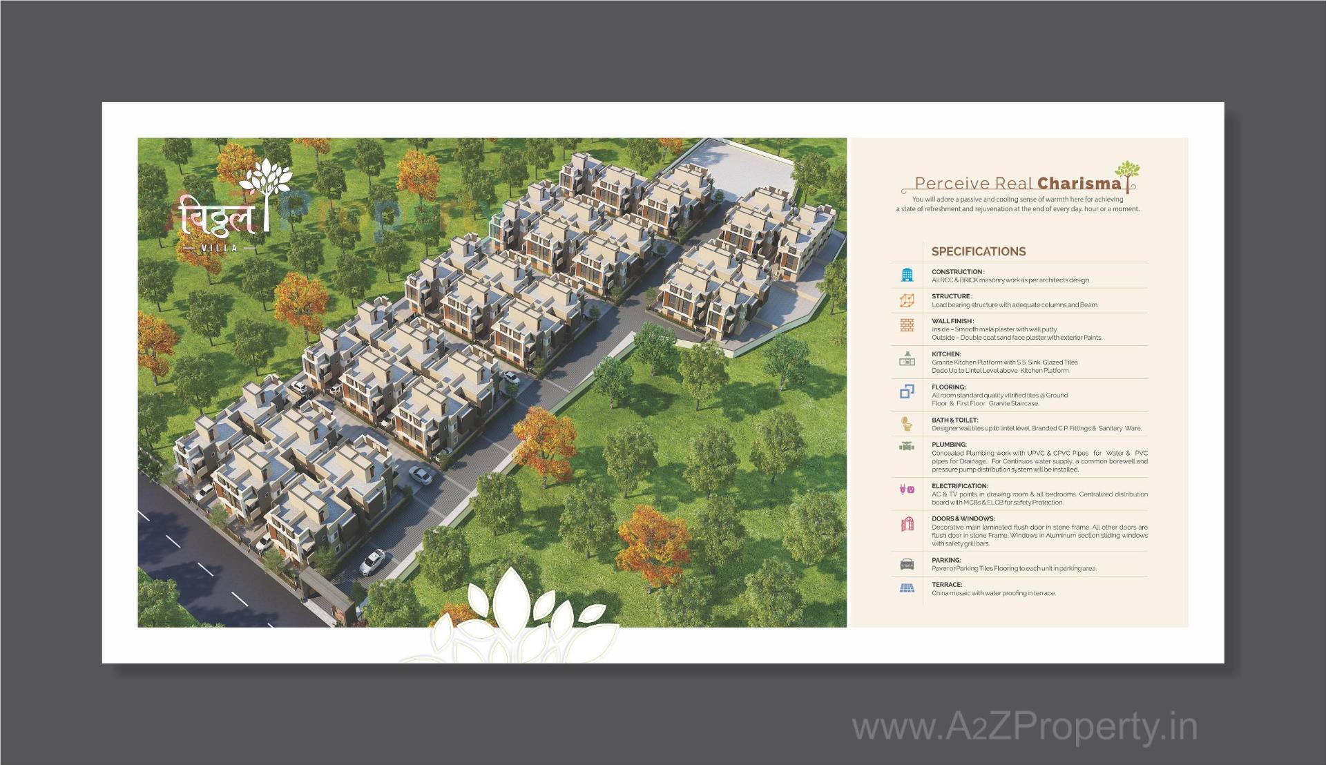  of real estate project Vitthal Villa located at Kalol, Gandhinagar, Gujarat