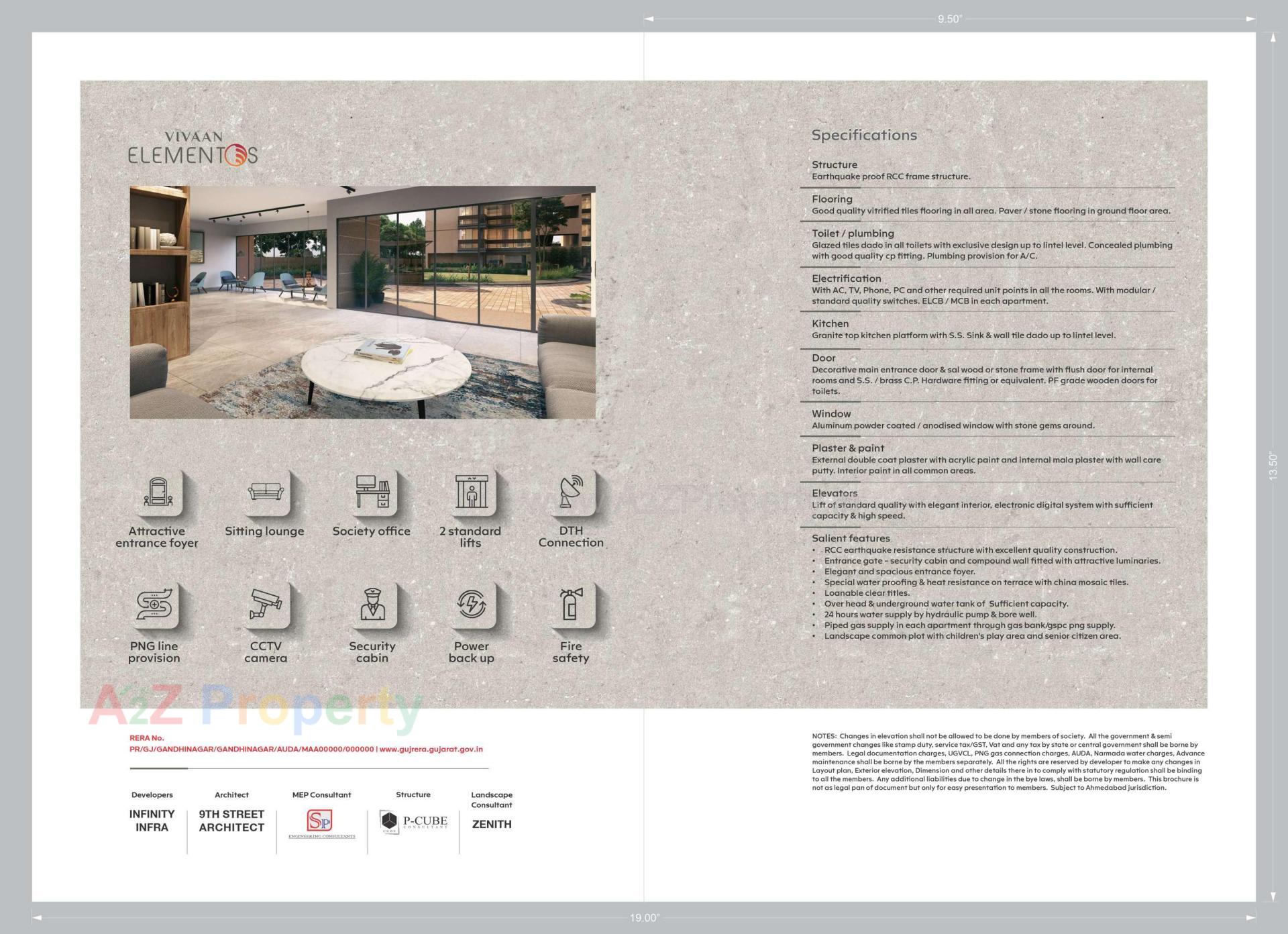  of real estate project Vivaan Elementos located at Zundal, Gandhinagar, Gujarat