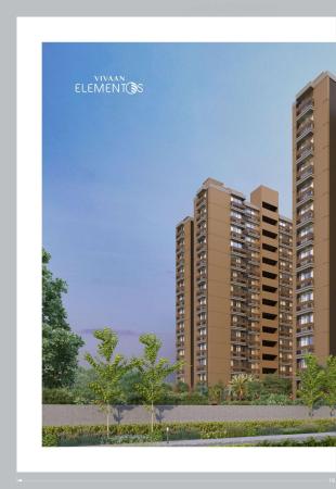 Elevation of real estate project Vivaan Elementos located at Zundal, Gandhinagar, Gujarat