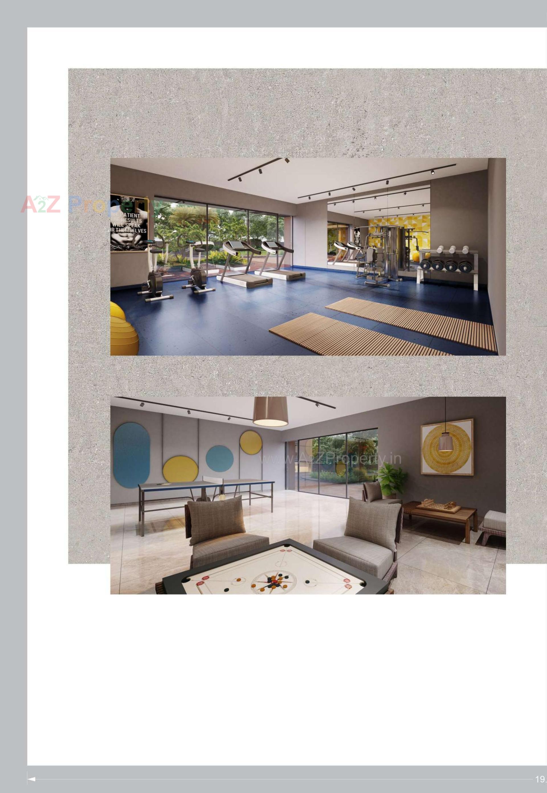 3D Elevation of real estate project Vivaan Elementos located at Zundal, Gandhinagar, Gujarat