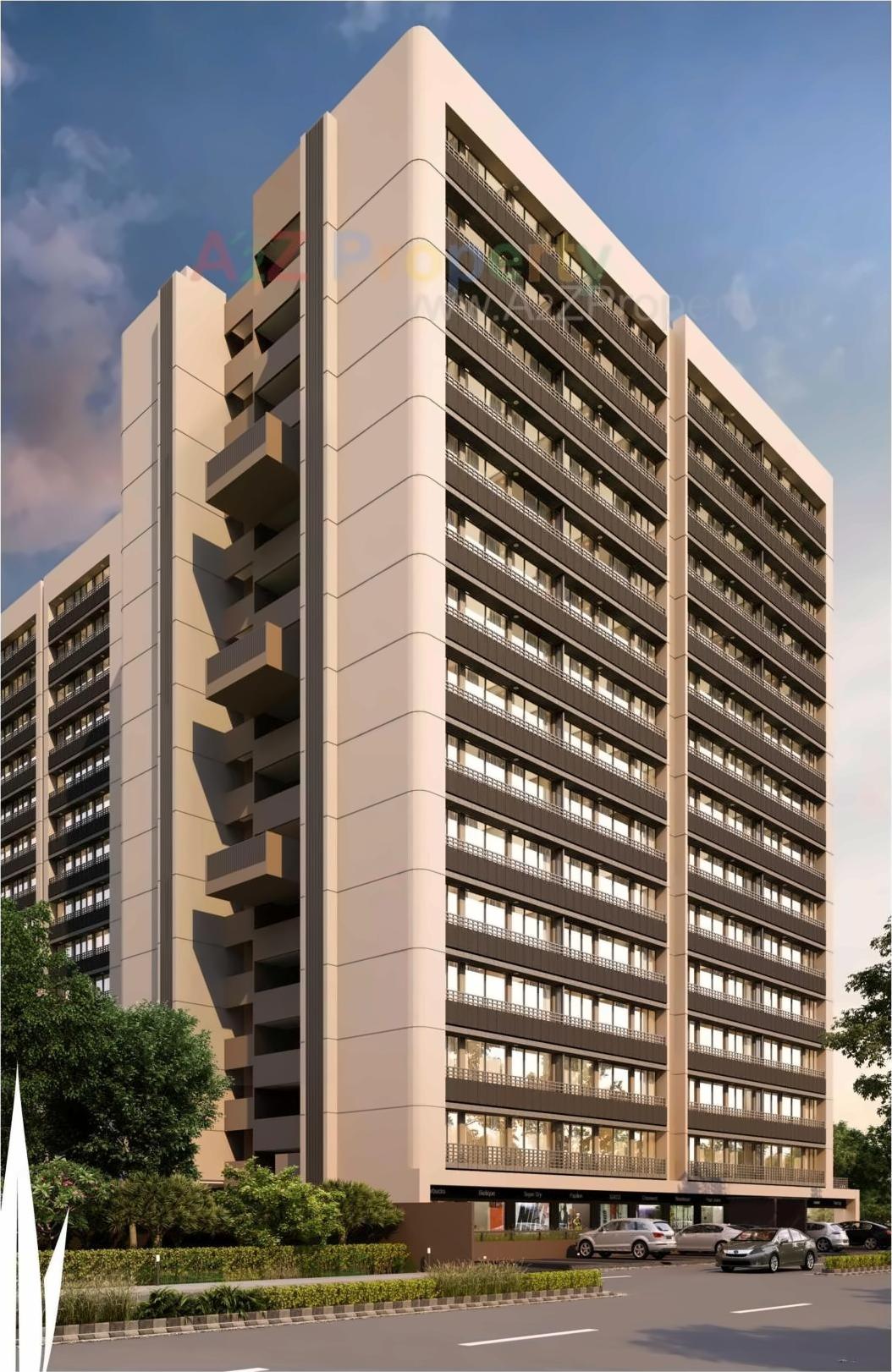 3D Elevation of real estate project Vivaan Eminence located at Zundal, Gandhinagar, Gujarat