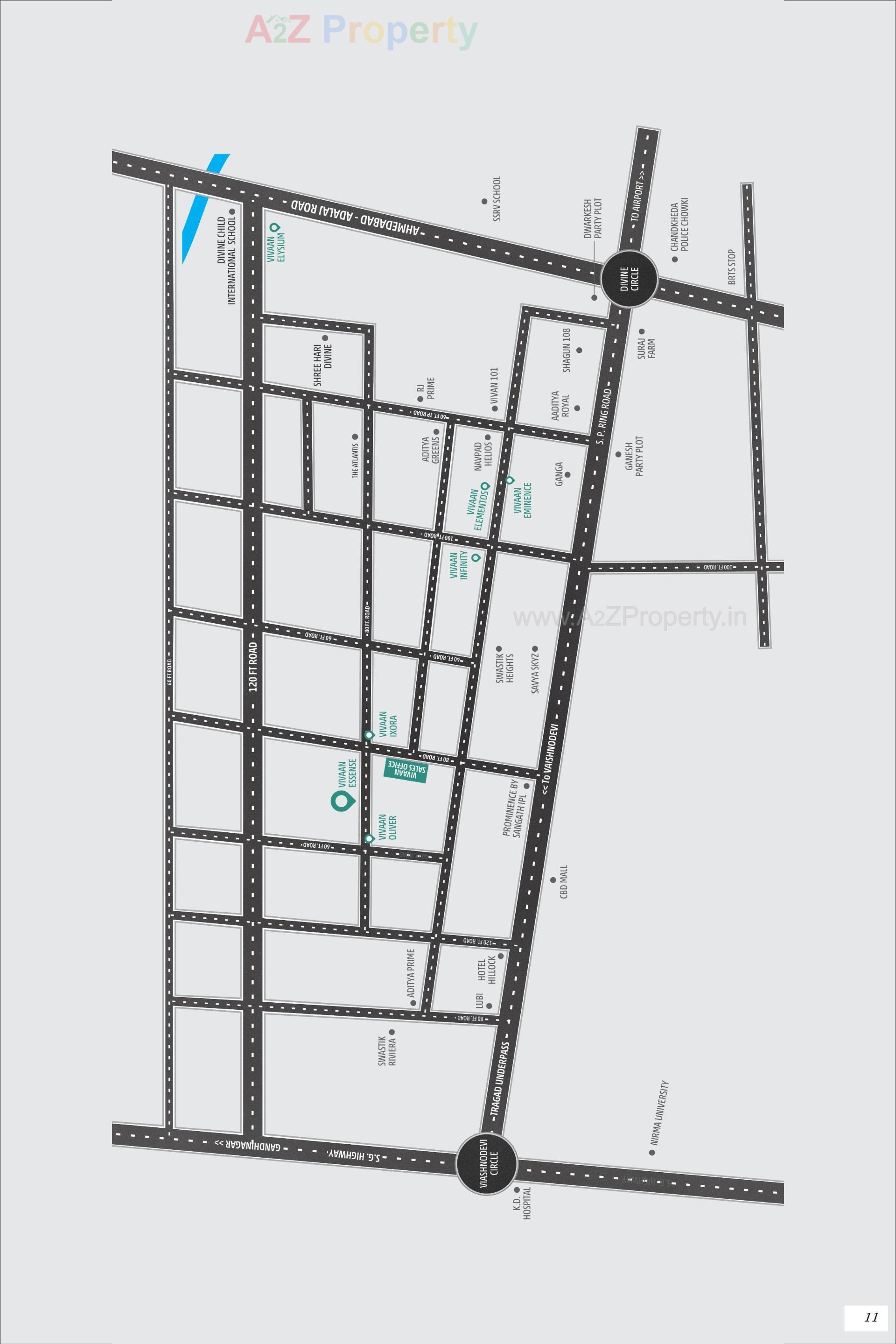  of real estate project Vivaan Essence located at Zundal, Gandhinagar, Gujarat