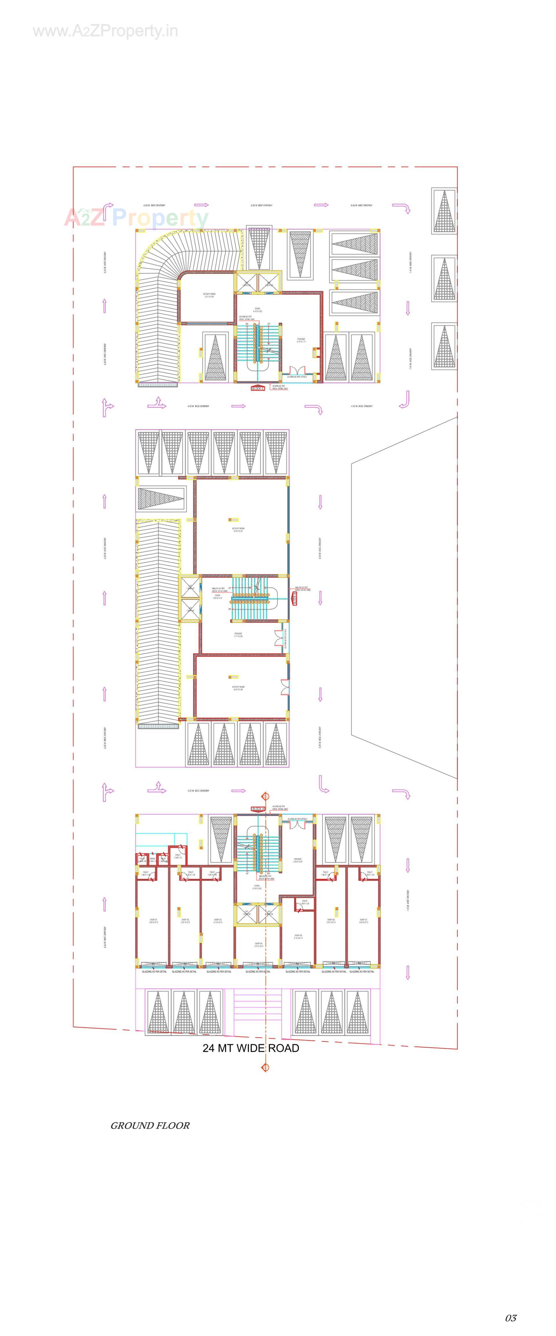 Layout of real estate project Vivaan Essence located at Zundal, Gandhinagar, Gujarat