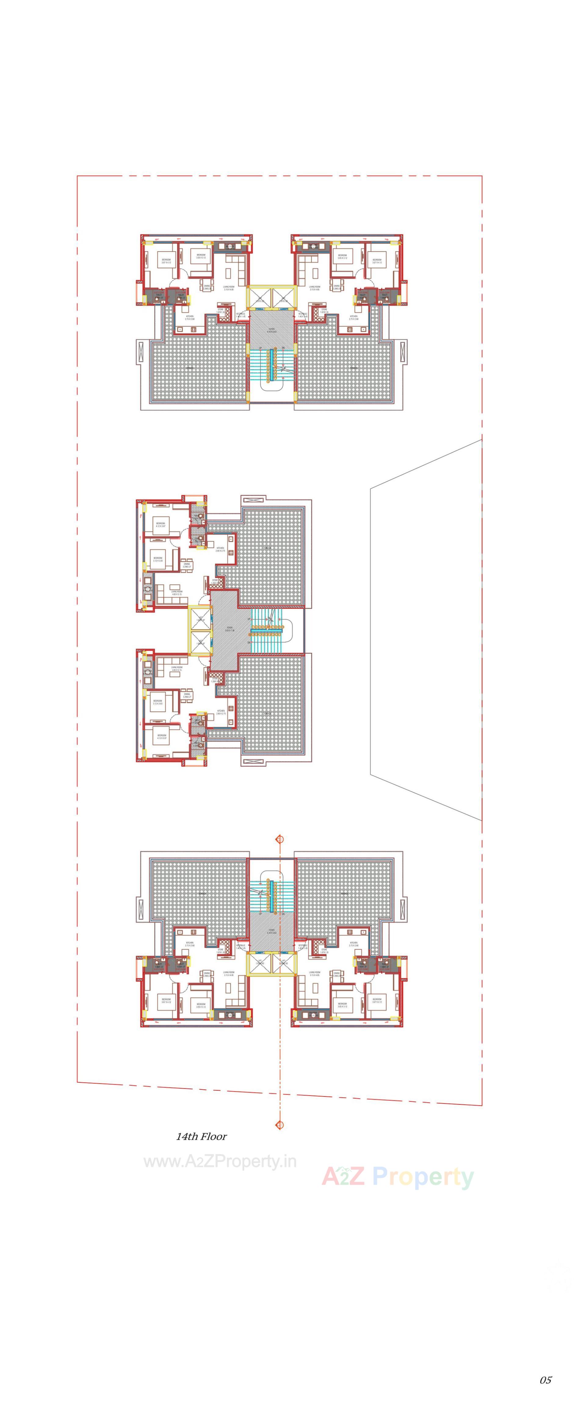 Layout of real estate project Vivaan Essence located at Zundal, Gandhinagar, Gujarat