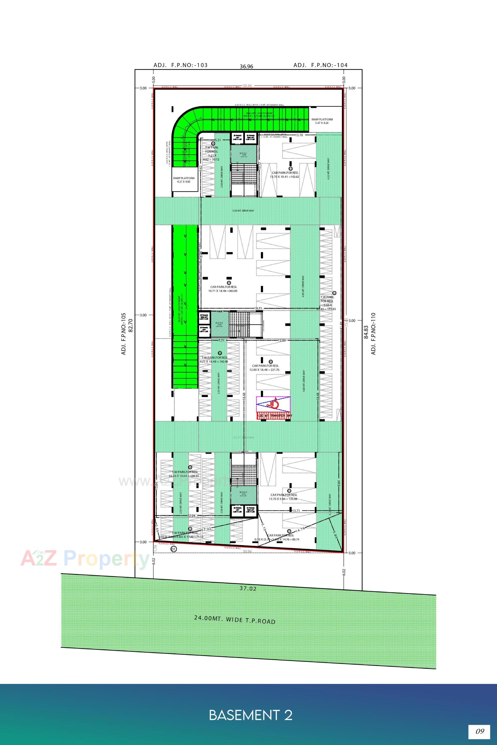Layout of real estate project Vivaan Essence located at Zundal, Gandhinagar, Gujarat