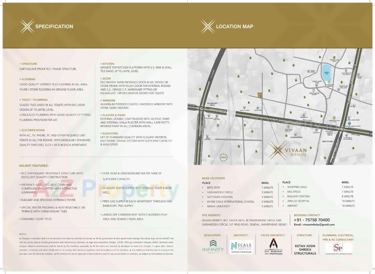  of real estate project Vivaan Infinity located at Ahmedabad, Gandhinagar, Gujarat