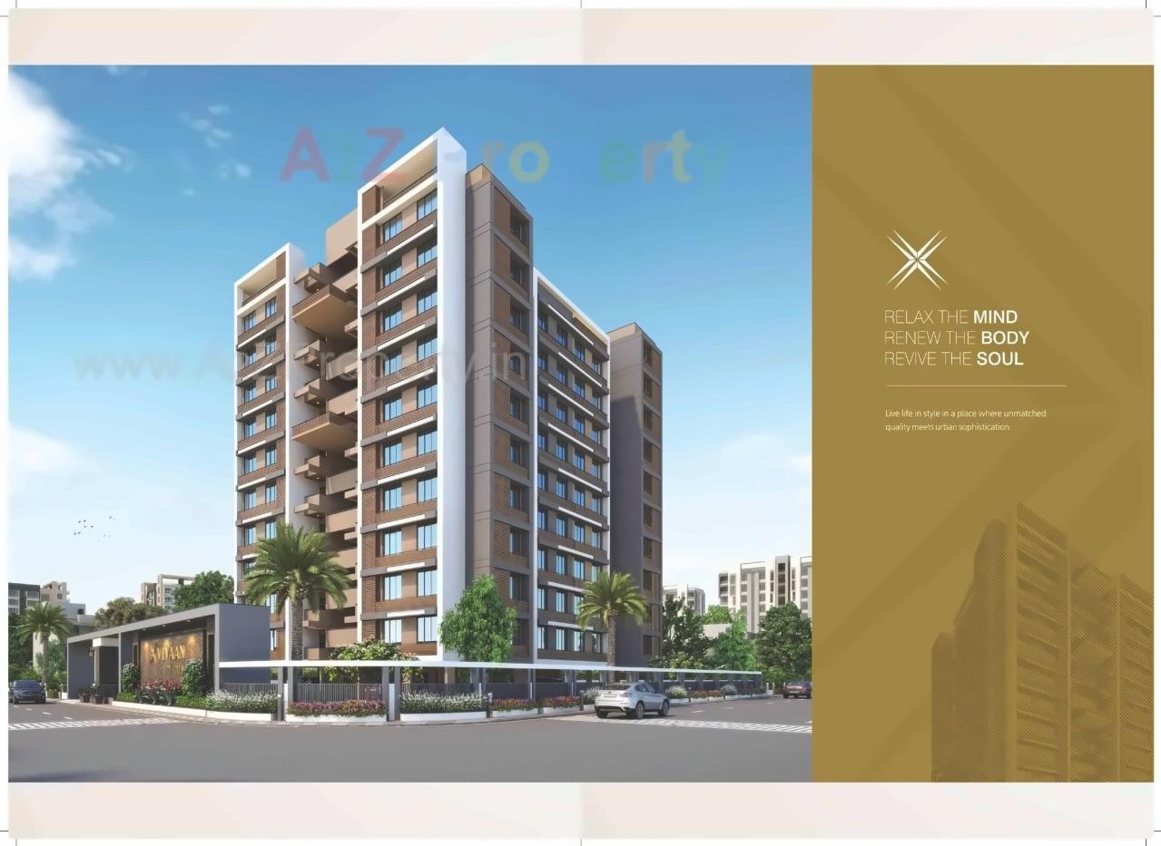 3D Elevation of real estate project Vivaan Infinity located at Ahmedabad, Gandhinagar, Gujarat