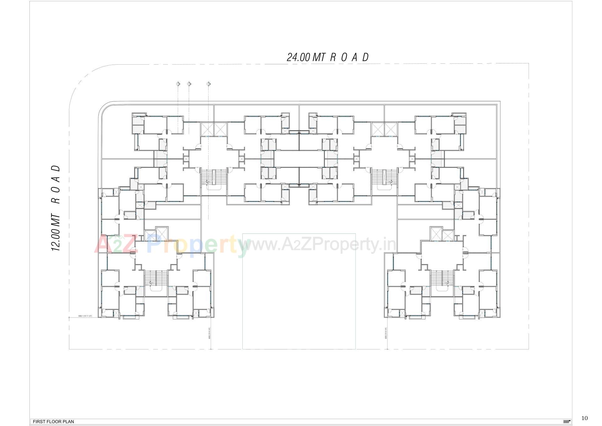 Layout of real estate project Vivaan Oliver located at Zundal, Gandhinagar, Gujarat