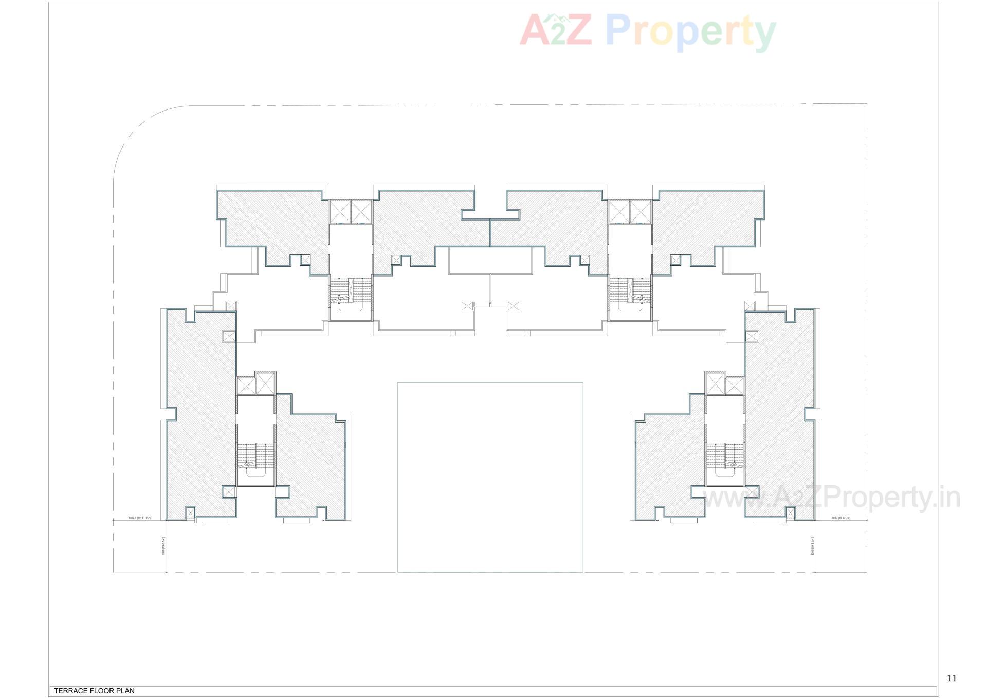 Layout of real estate project Vivaan Oliver located at Zundal, Gandhinagar, Gujarat