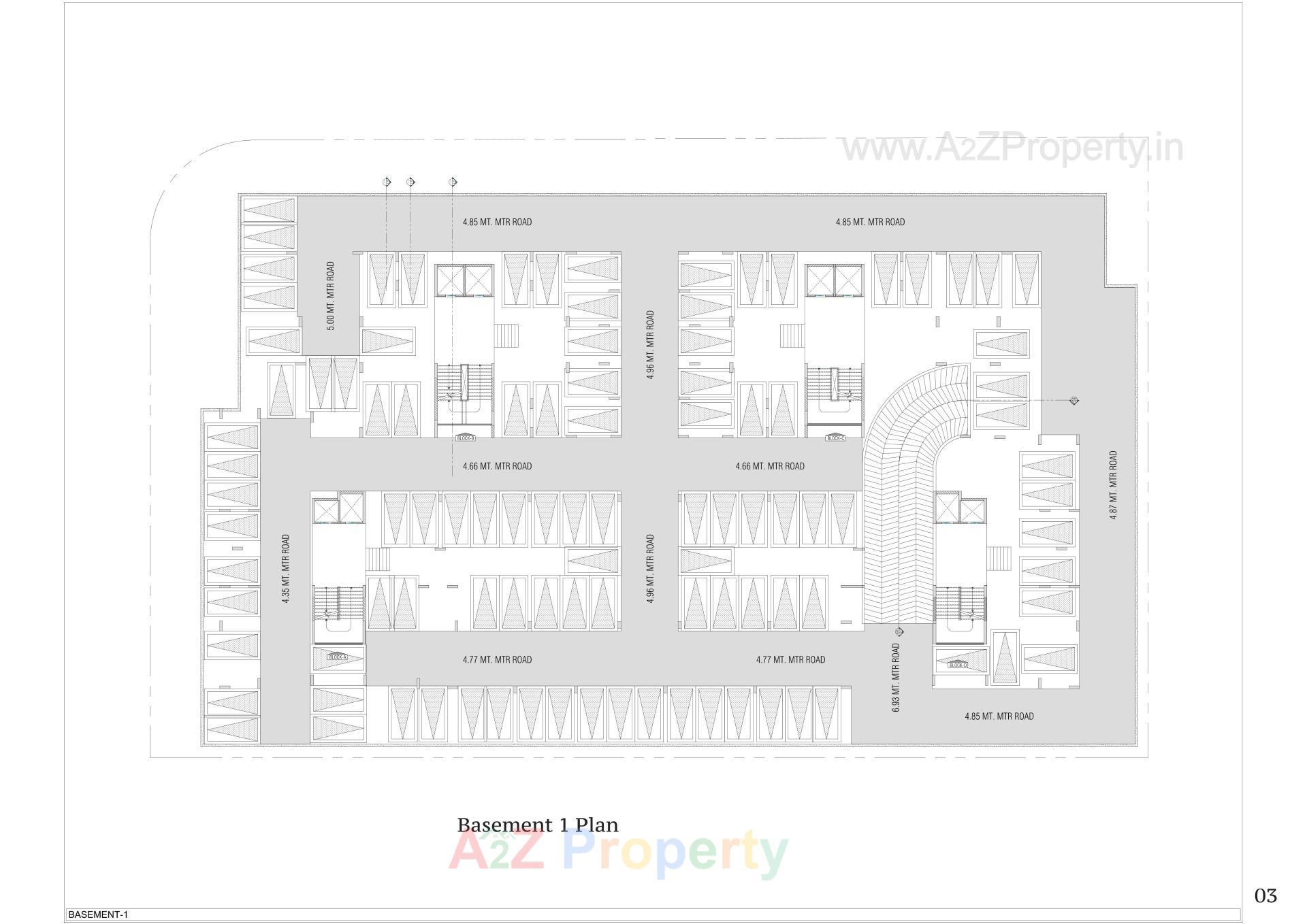 Layout of real estate project Vivaan Oliver located at Zundal, Gandhinagar, Gujarat