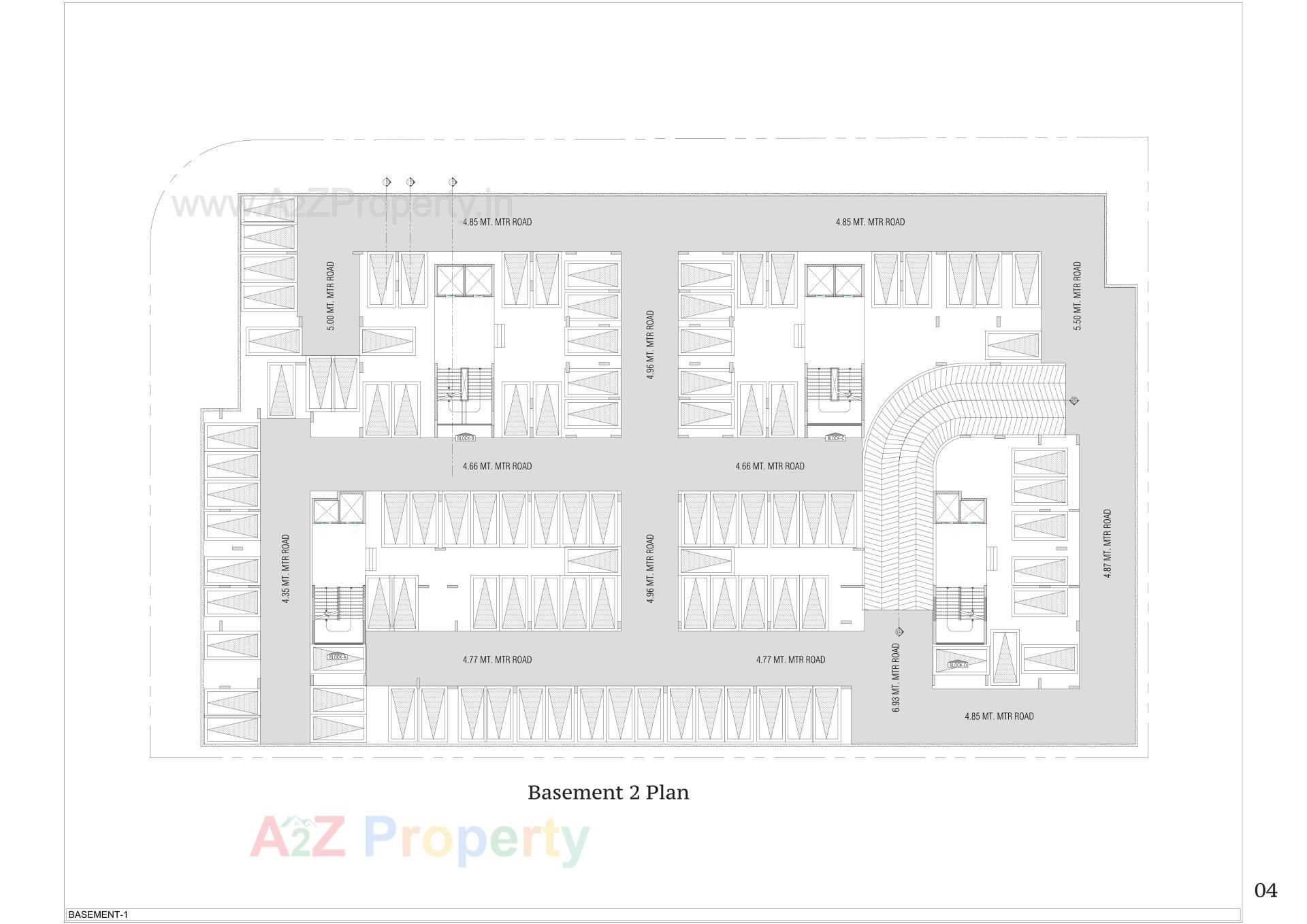Layout of real estate project Vivaan Oliver located at Zundal, Gandhinagar, Gujarat