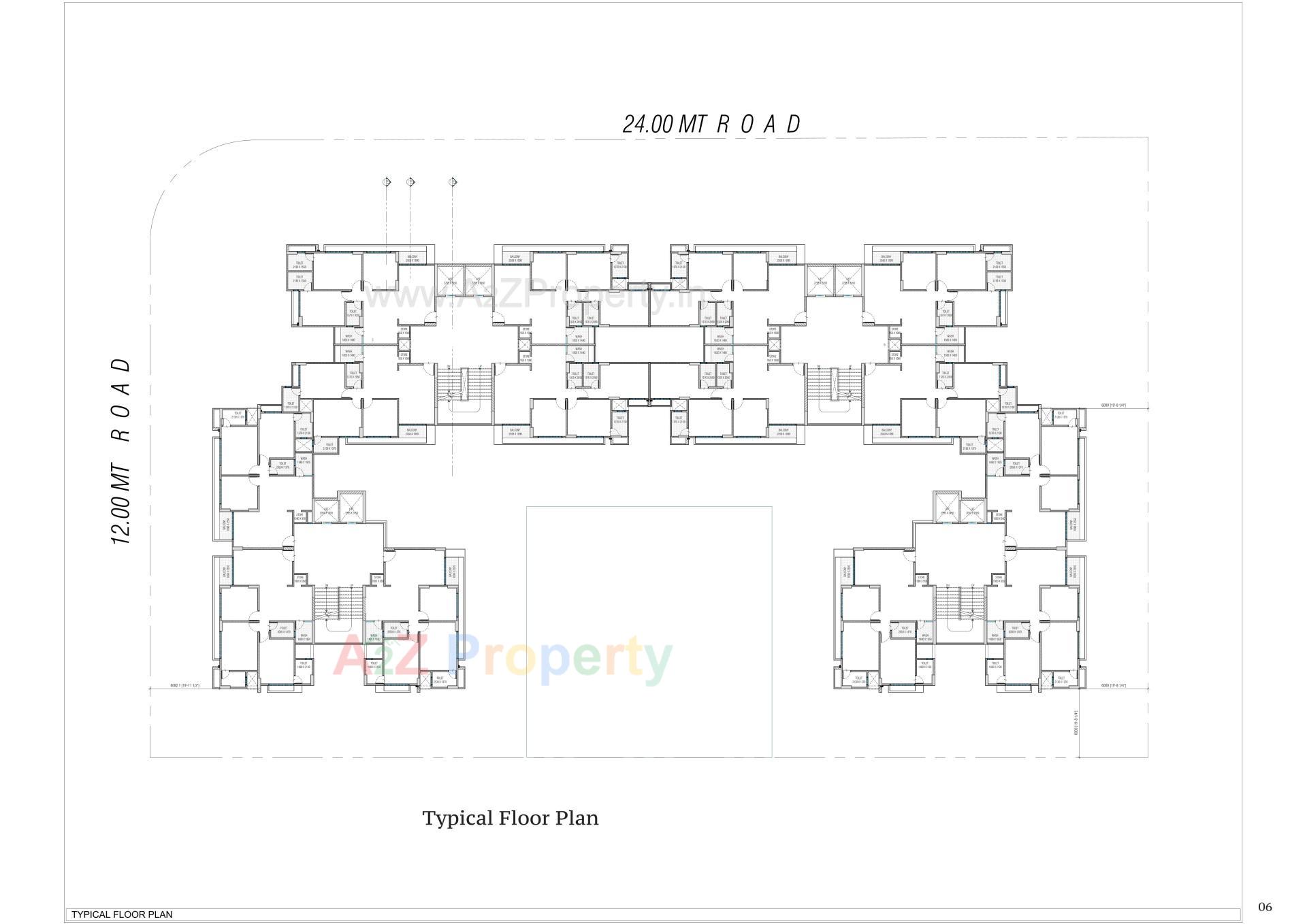 Layout of real estate project Vivaan Oliver located at Zundal, Gandhinagar, Gujarat