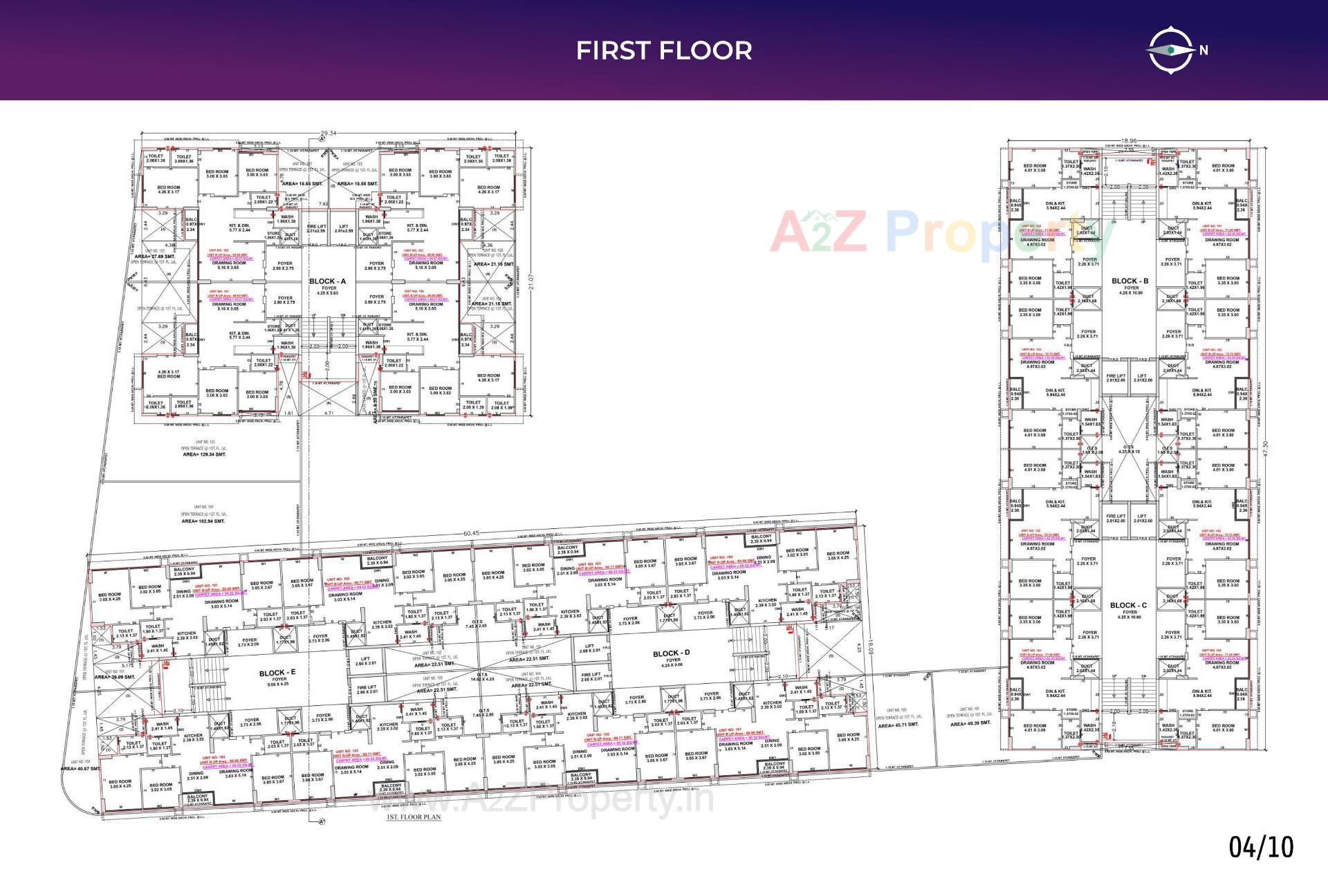 Layout of real estate project Vivaan Orbit located at Zundal, Gandhinagar, Gujarat