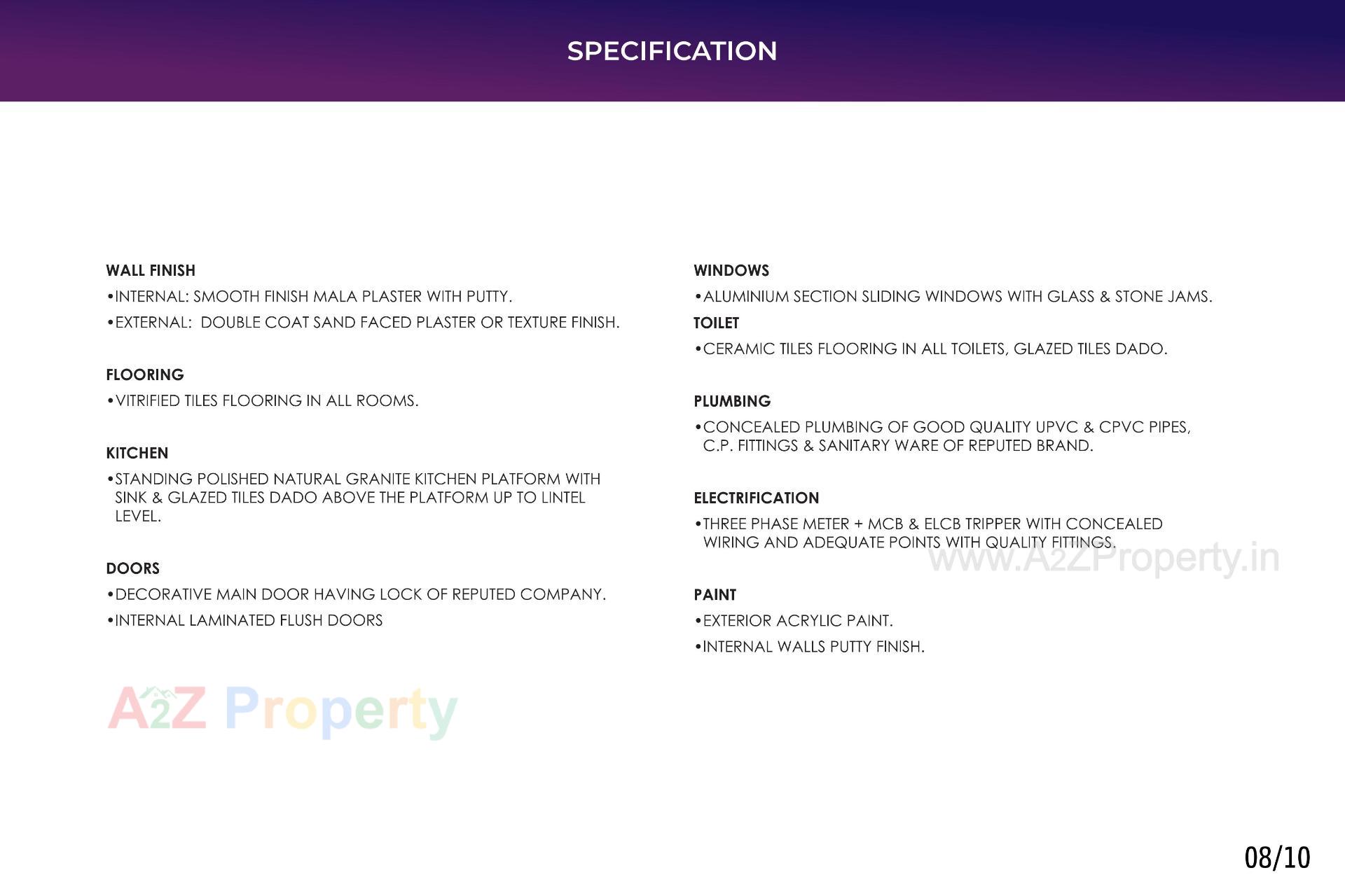  of real estate project Vivaan Orbit located at Zundal, Gandhinagar, Gujarat