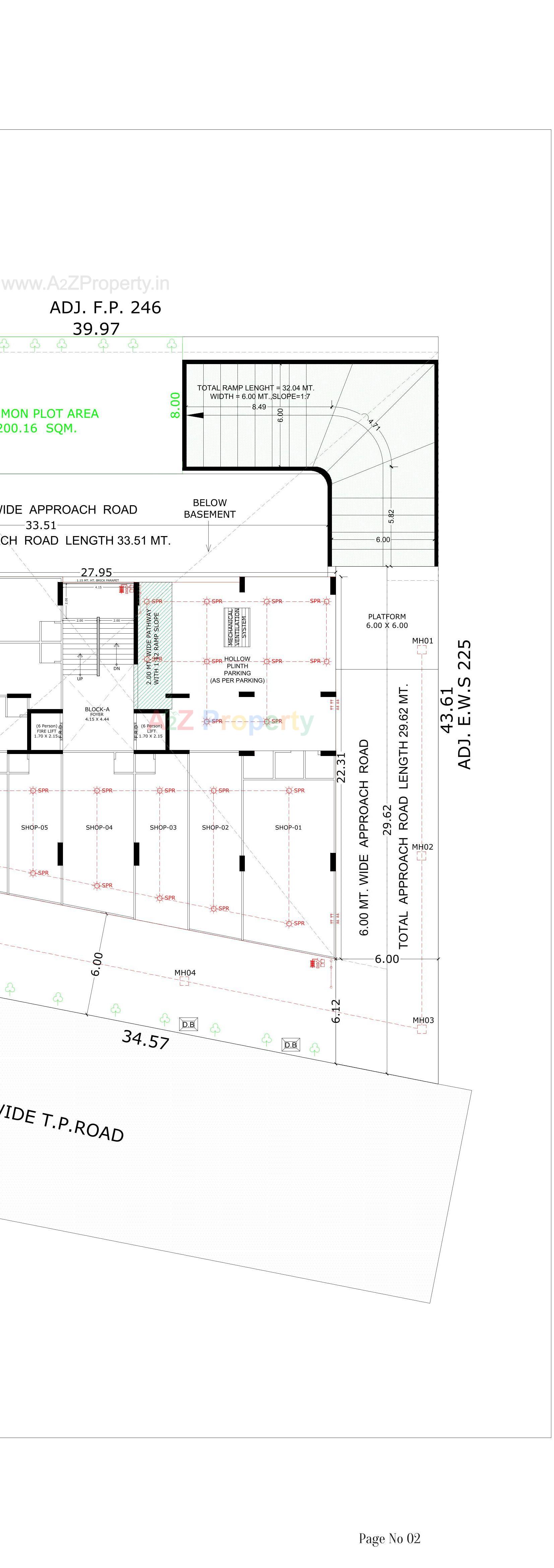 Layout of real estate project Vivaan Solitaire located at Zundal, Gandhinagar, Gujarat