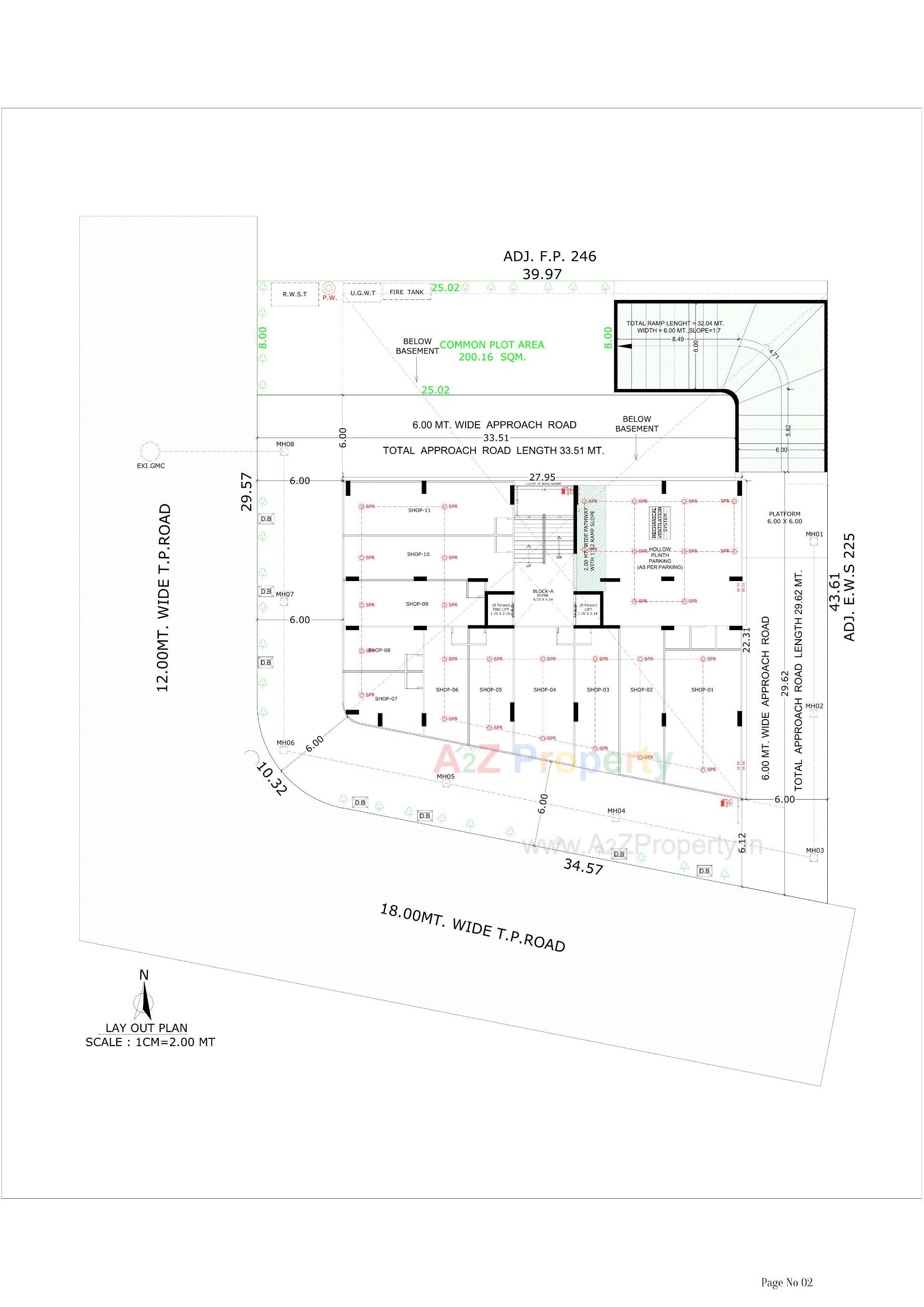 Layout of real estate project Vivaan Solitaire located at Zundal, Gandhinagar, Gujarat