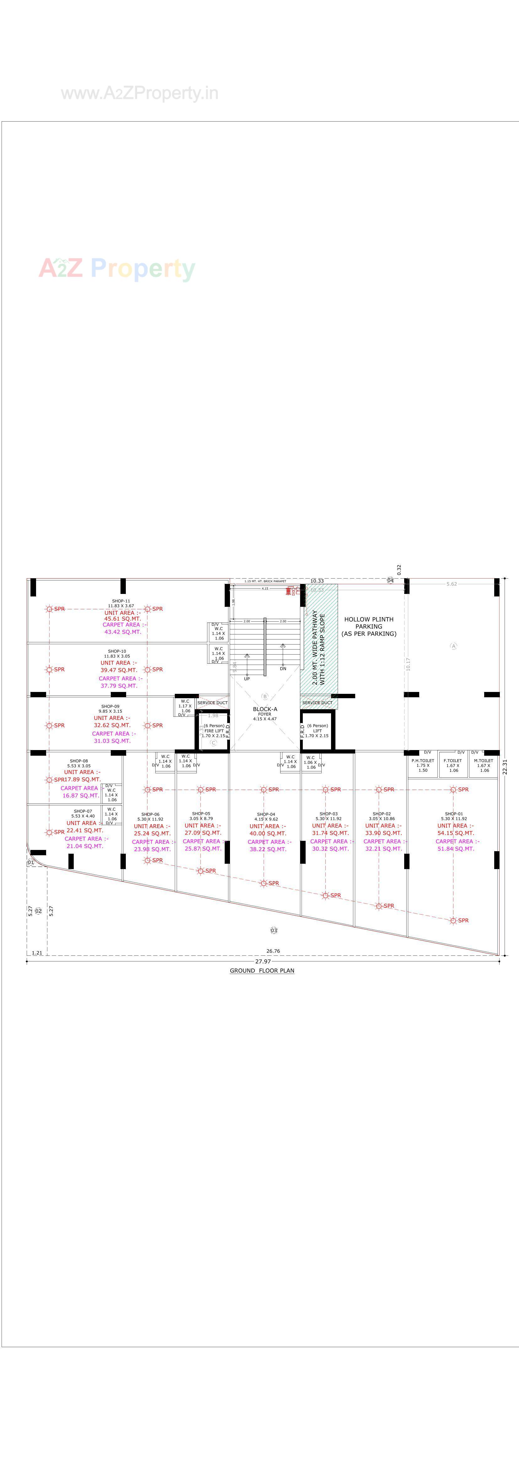 Layout of real estate project Vivaan Solitaire located at Zundal, Gandhinagar, Gujarat