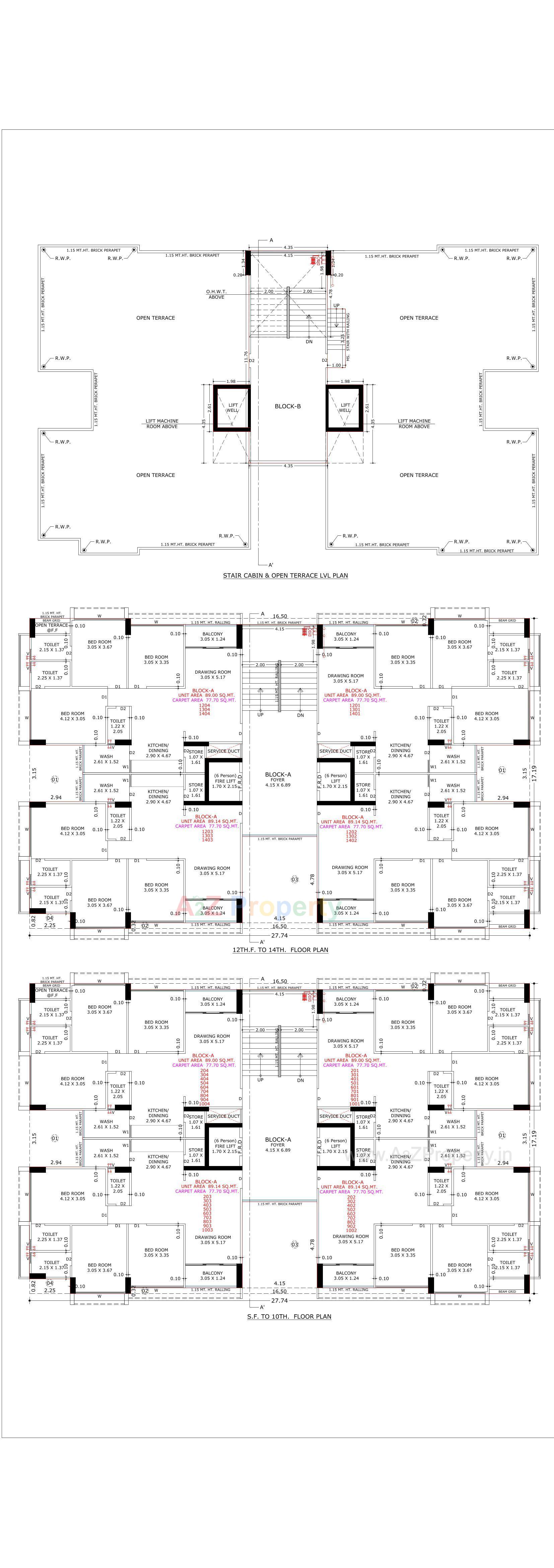 Layout of real estate project Vivaan Solitaire located at Zundal, Gandhinagar, Gujarat