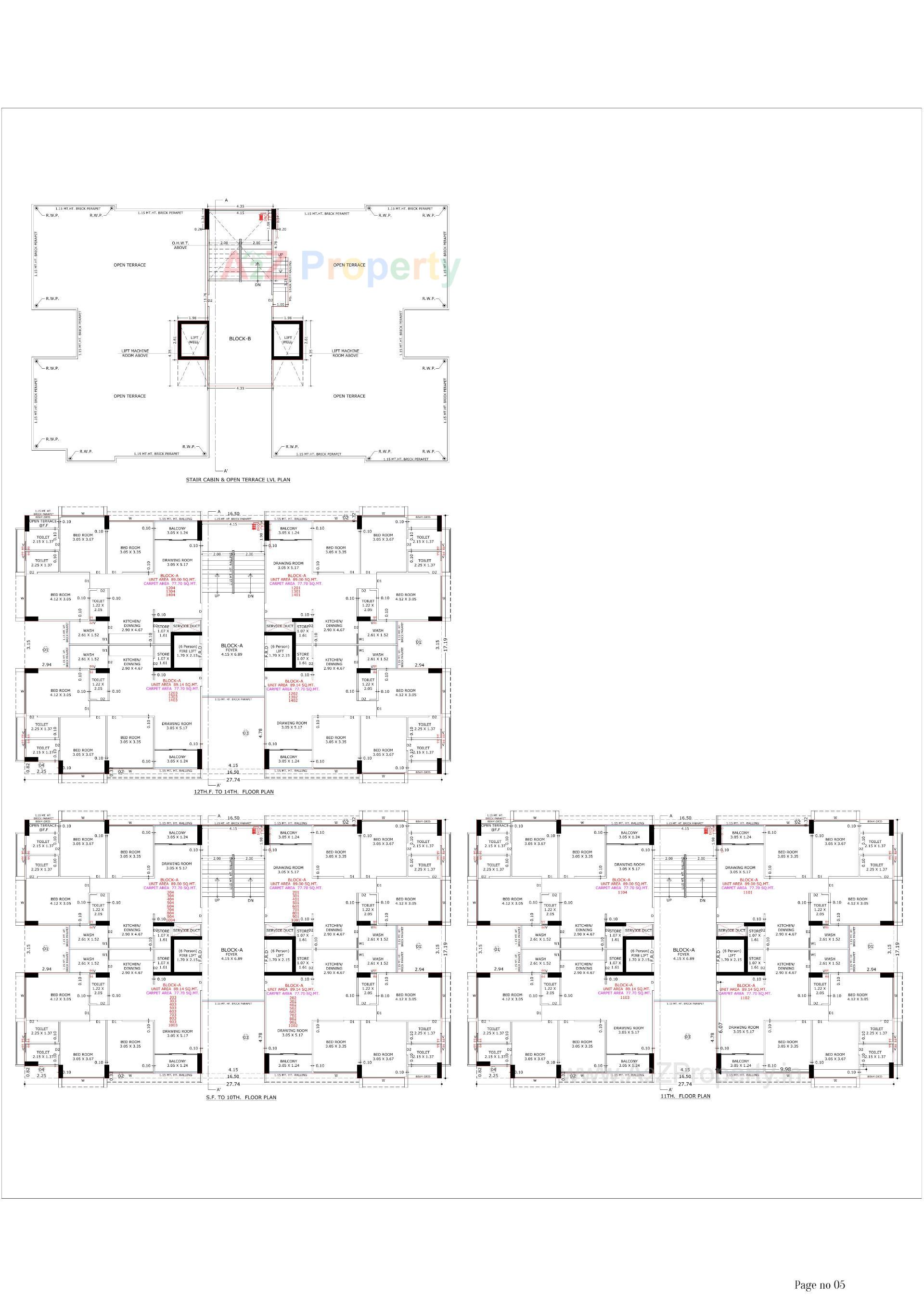 Layout of real estate project Vivaan Solitaire located at Zundal, Gandhinagar, Gujarat