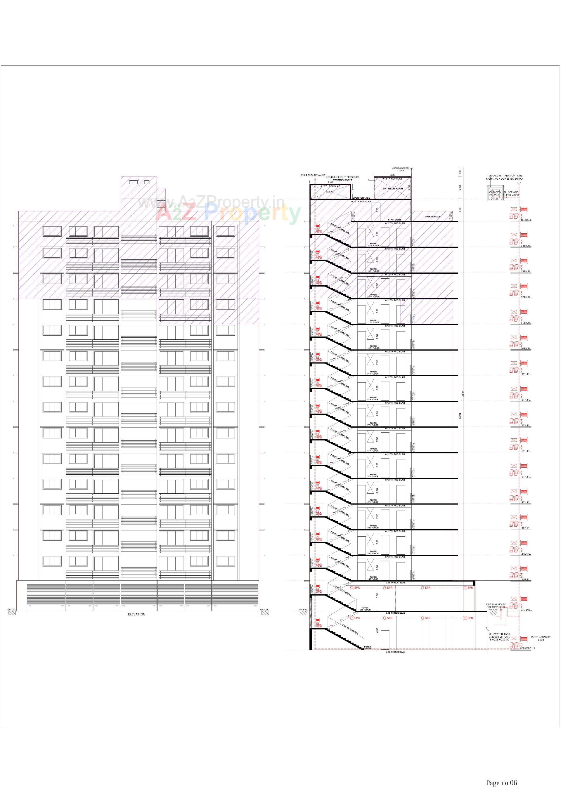 Layout of real estate project Vivaan Solitaire located at Zundal, Gandhinagar, Gujarat