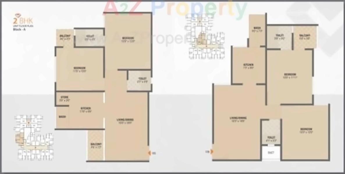 Layout of real estate project Vivan 10 located at Zundal, Gandhinagar, Gujarat