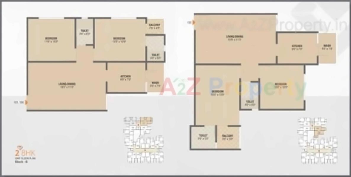 Layout of real estate project Vivan 10 located at Zundal, Gandhinagar, Gujarat